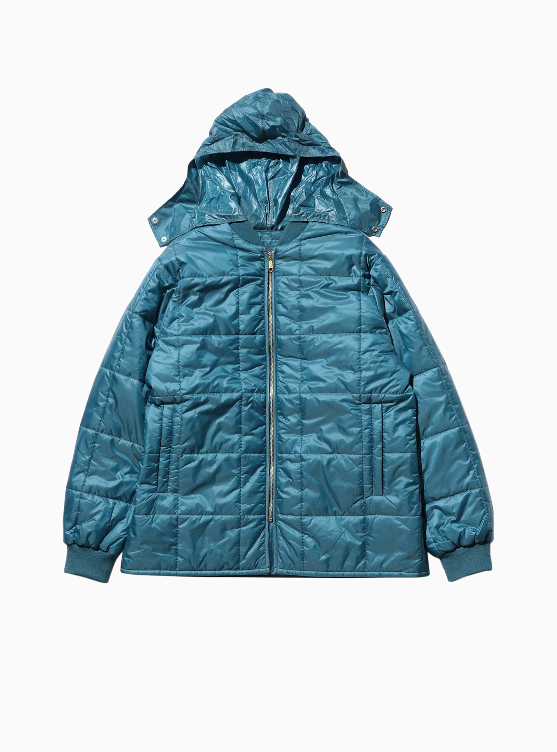  Beams Plus Reversible Ripstop Puffer Jacket Sax Blue