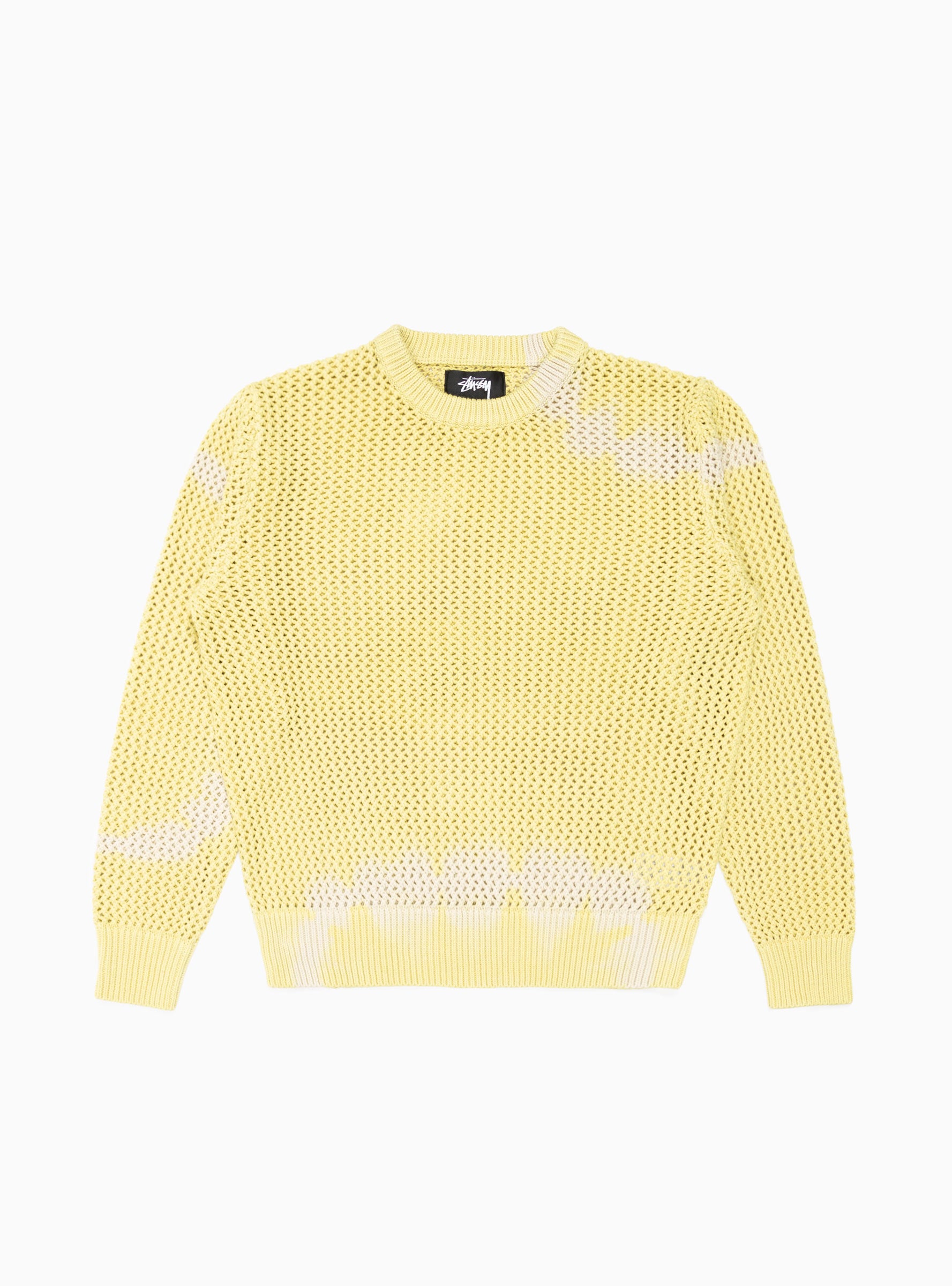  Stüssy Pig. Dyed Loose Gauge Sweater Yellow