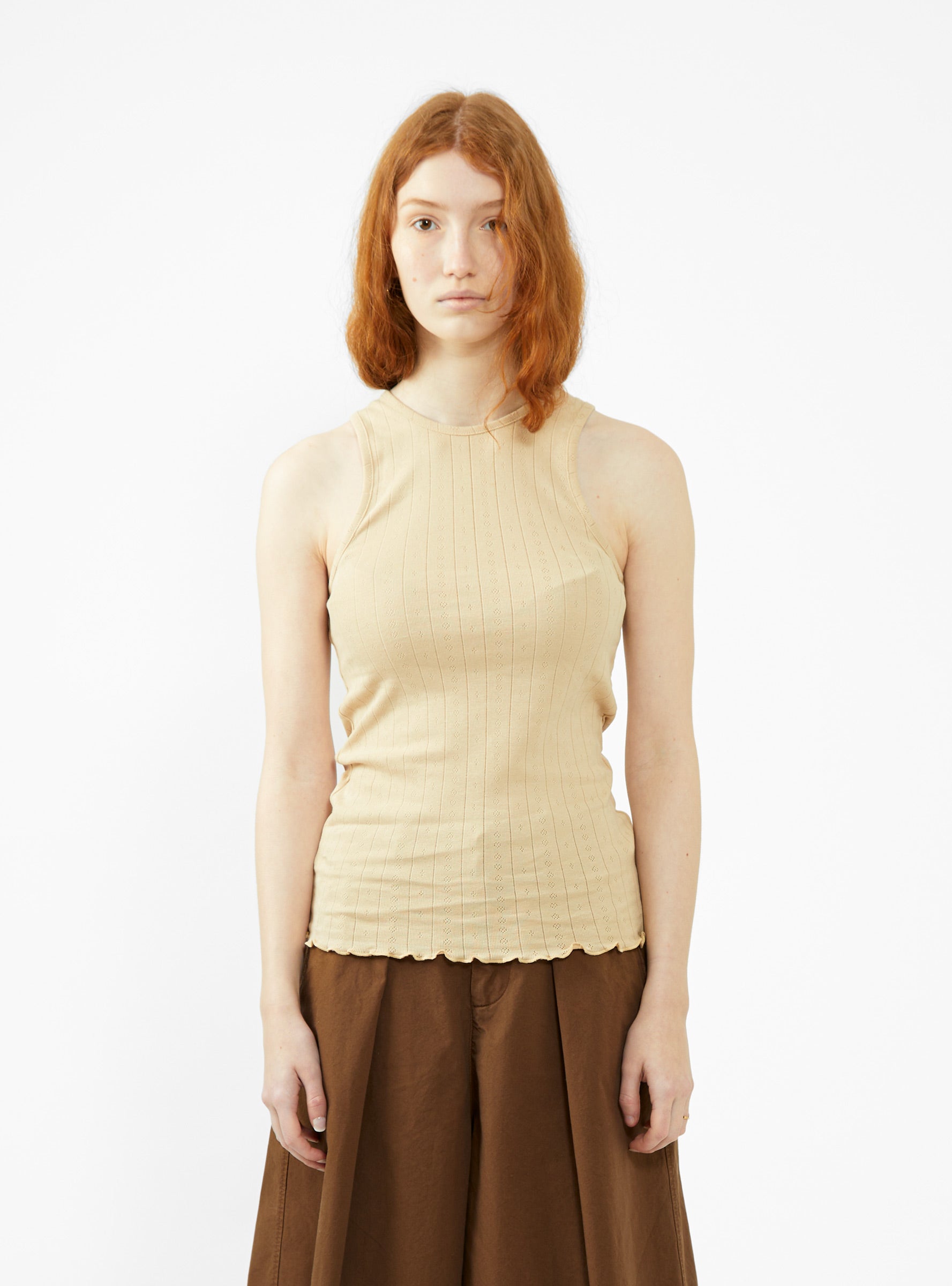  Skall Studio Edie Tank Top Soft Sand Brown