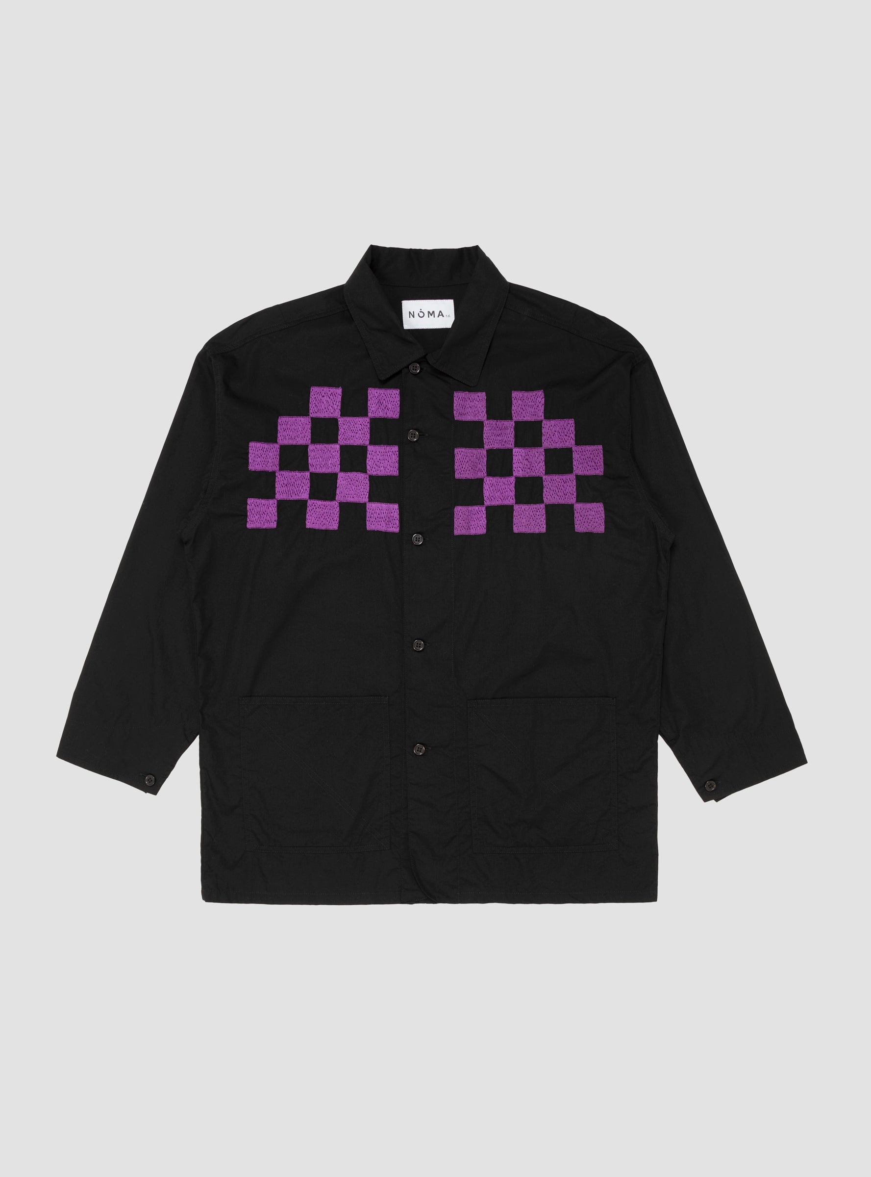  Noma t. d. Checker Embroidered Block Jacket Black