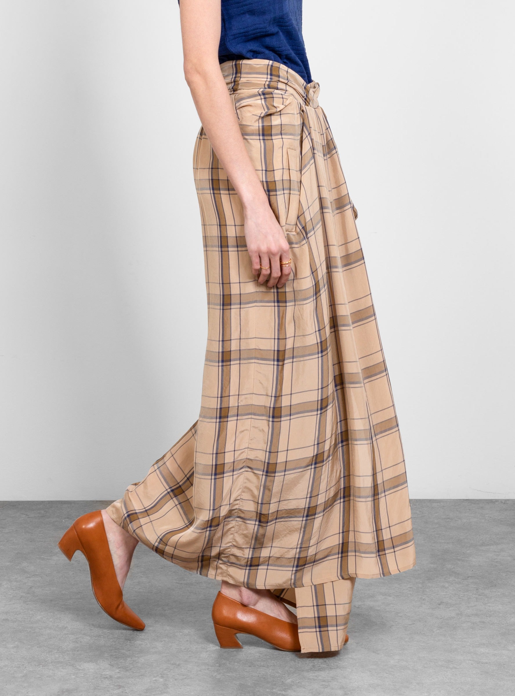  Christian Wijnants Safra Skirt Beige Checks