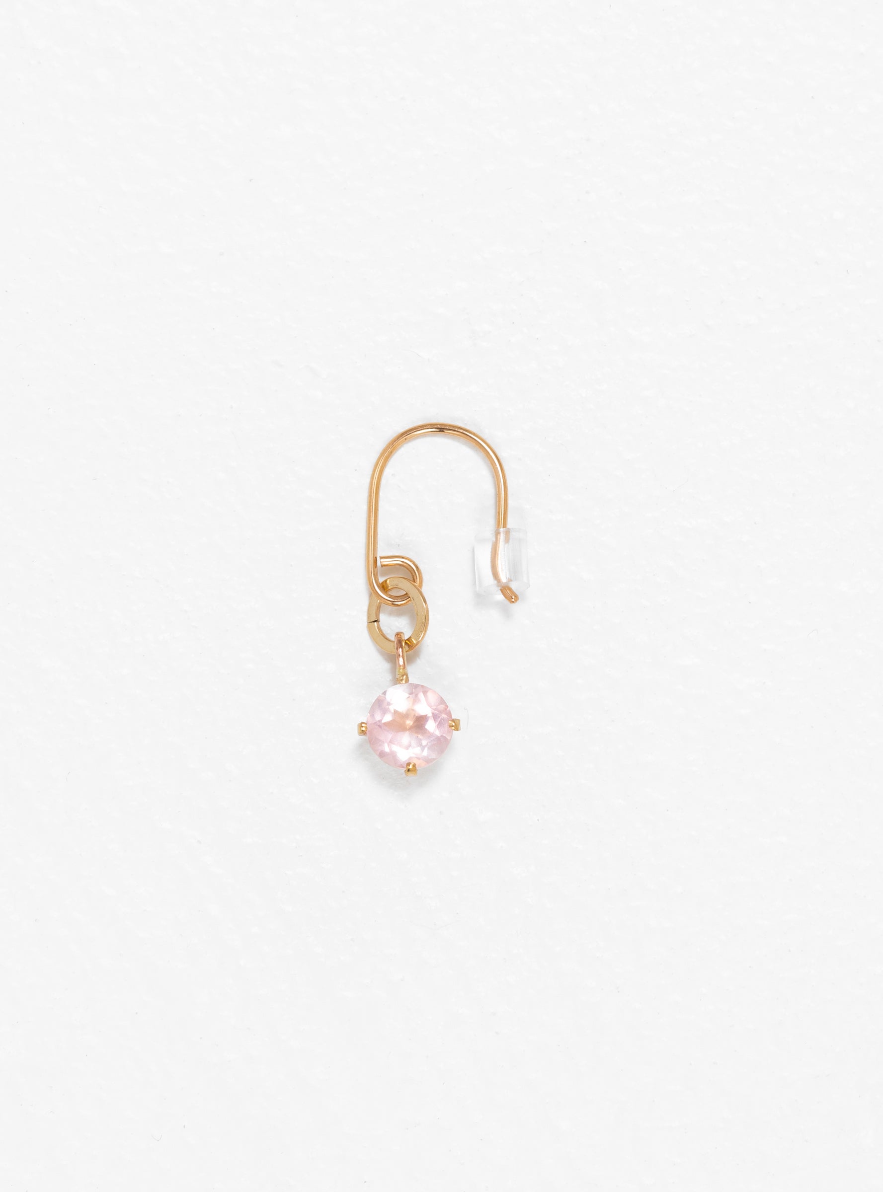  Helena Rohner Pink Quartz 9kt Gold Single Earring