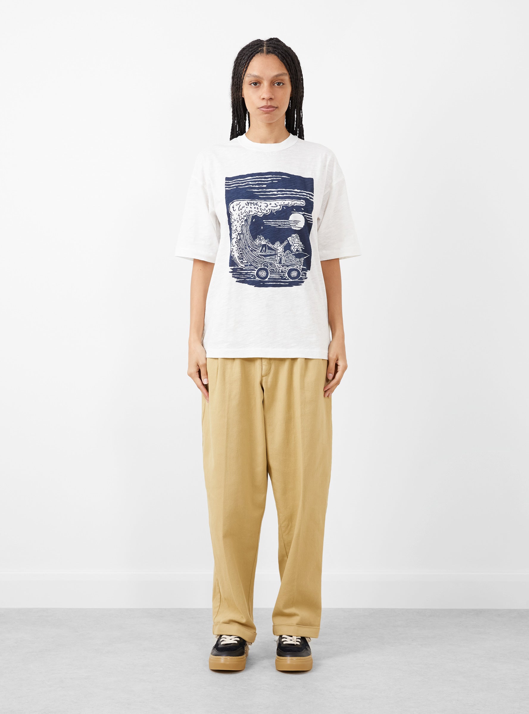  YMC On The Mountain Pass T-Shirt White