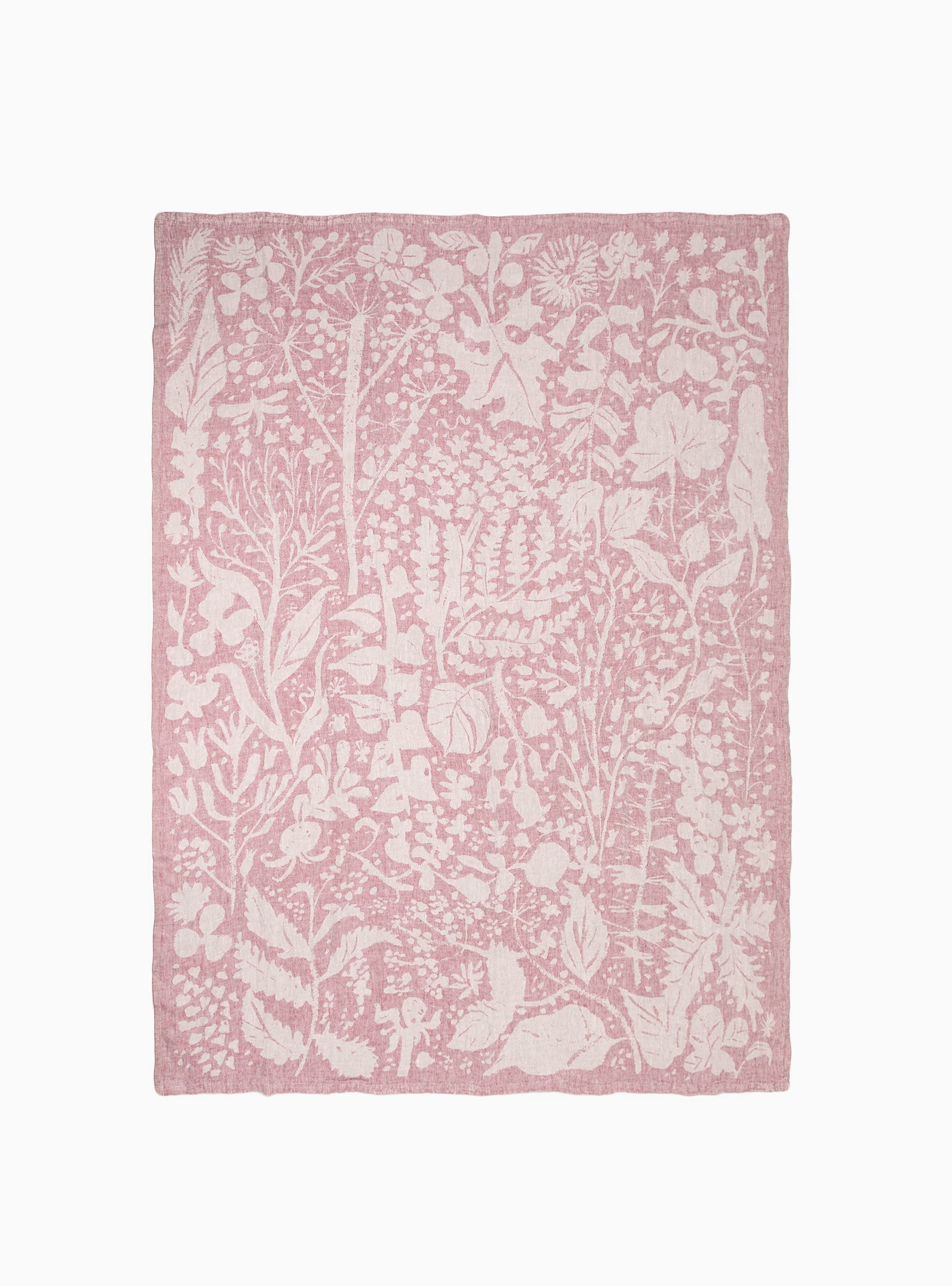  Lapuan Kankurit Villiyrtit Tablecloth Natural & Bordeaux Pink