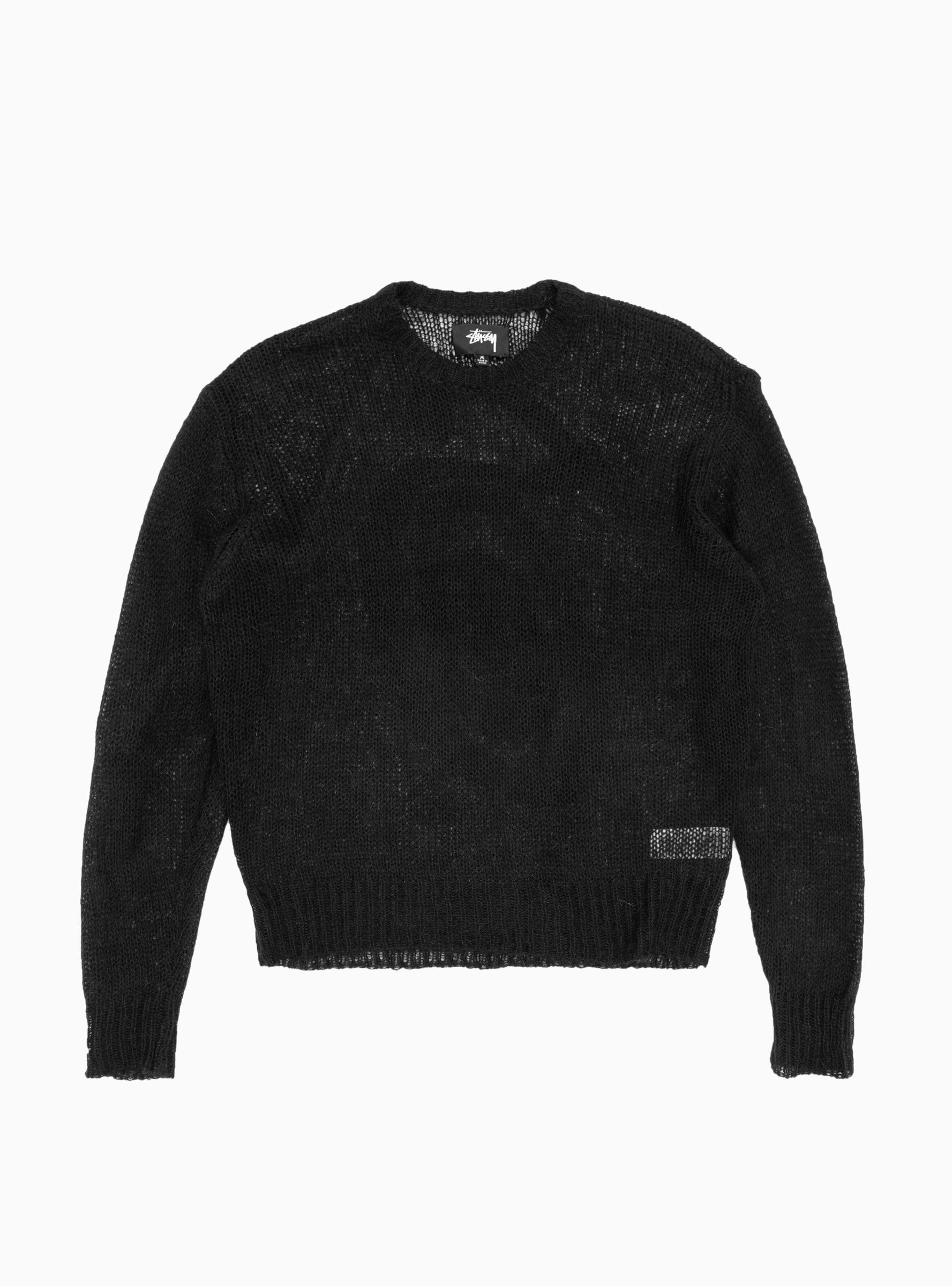  Stüssy S Loose Knit Sweater Black