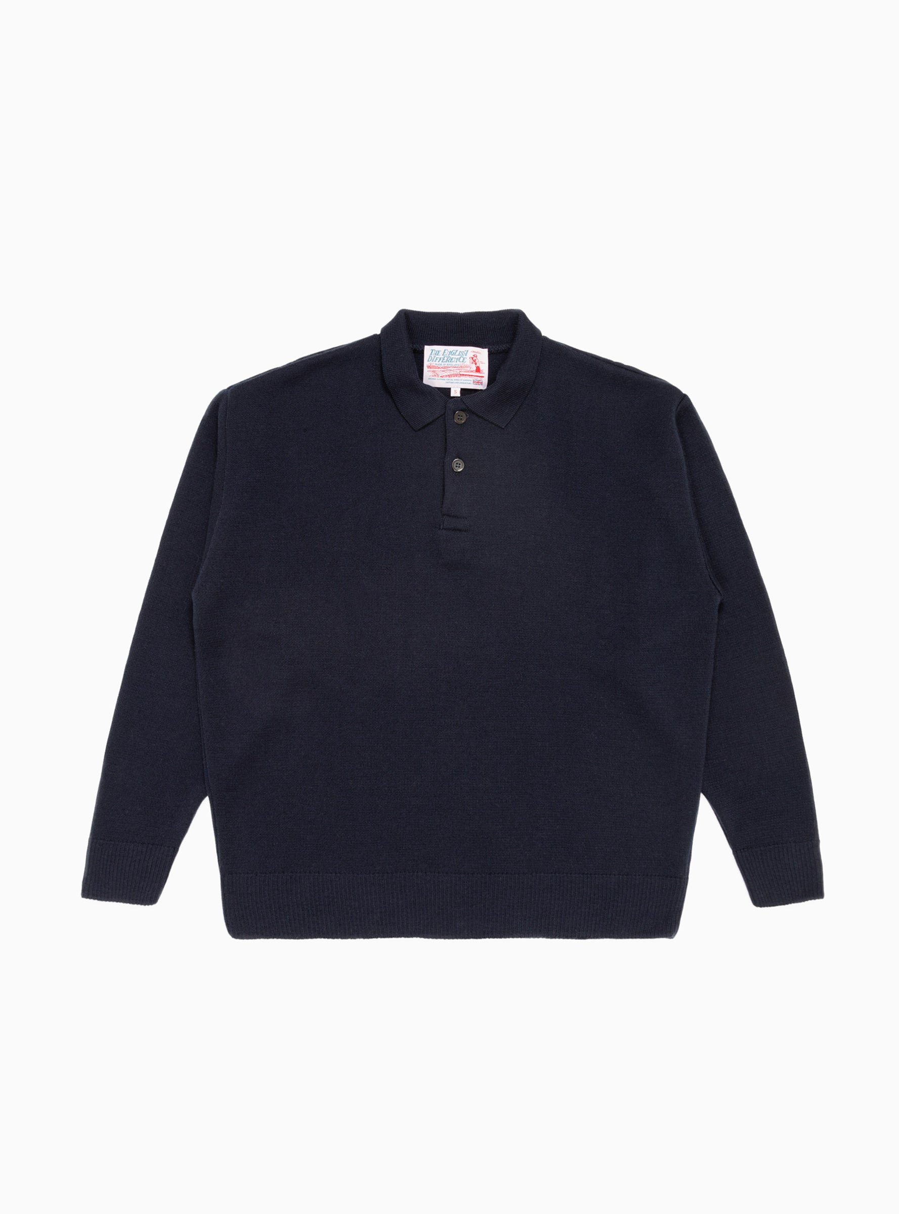  The English Difference Polo Sweater Midnight Blue