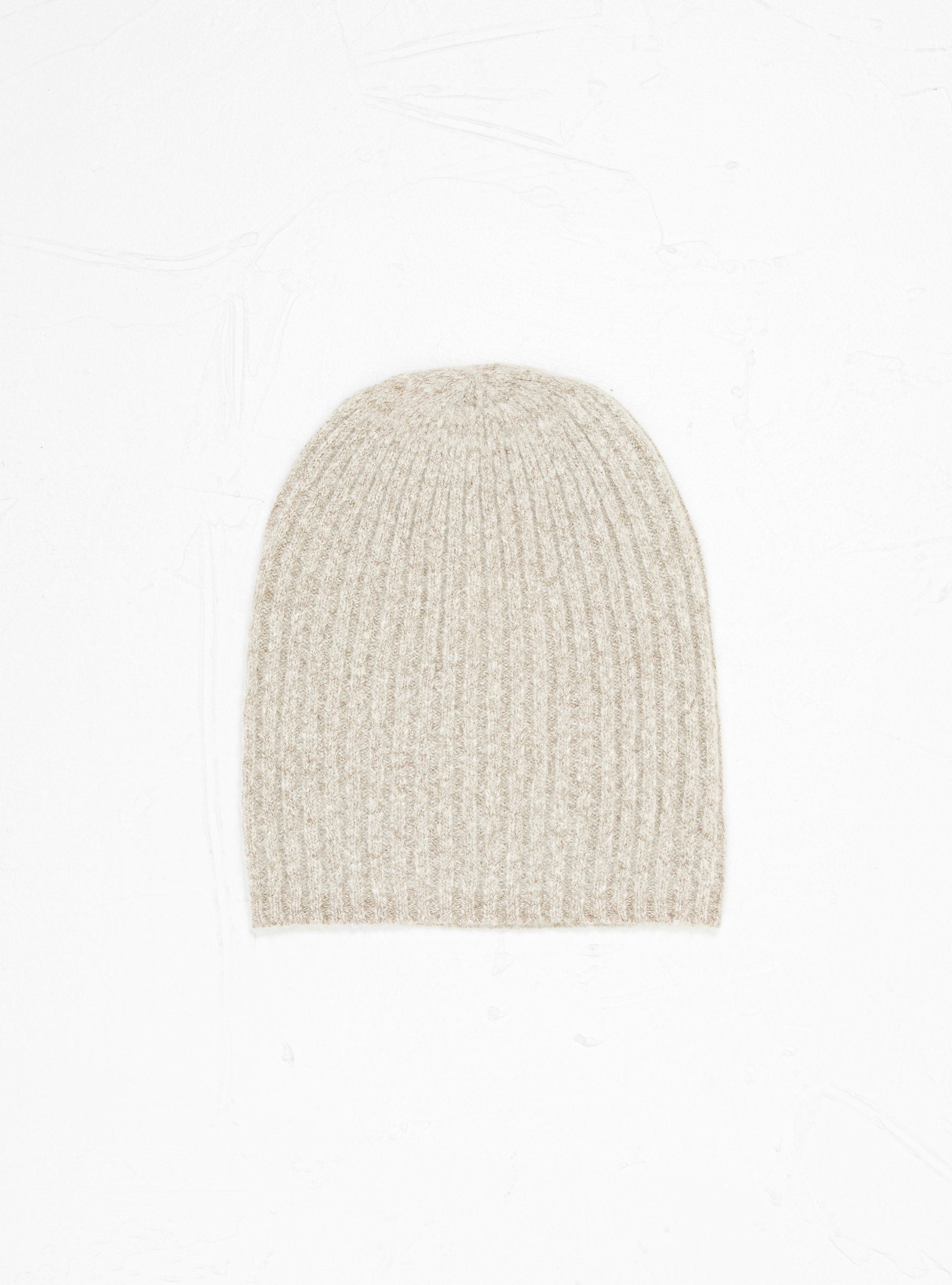  Himalayan Cashmere Nimbus Ribbed Beanie Hazel