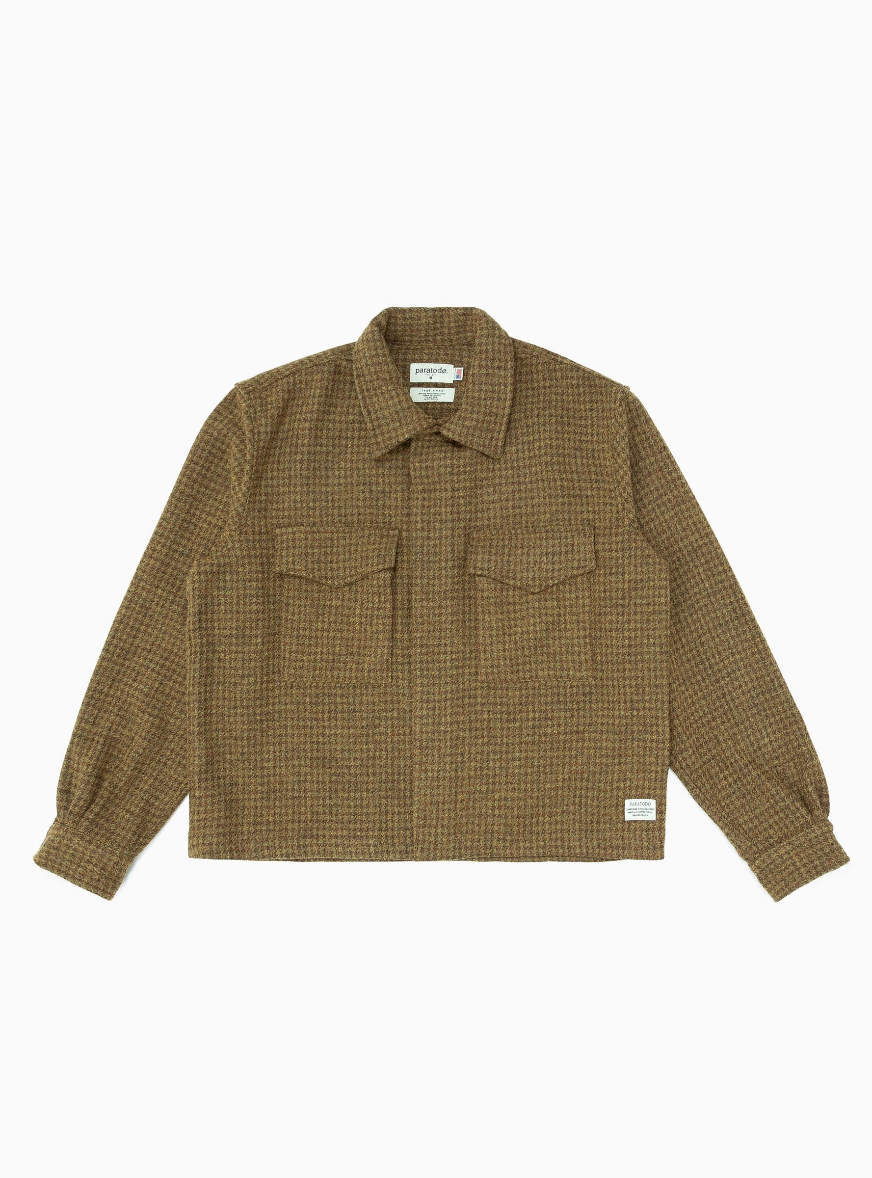  Paratodo London '68 Wool Jacket Brown Houndstooth