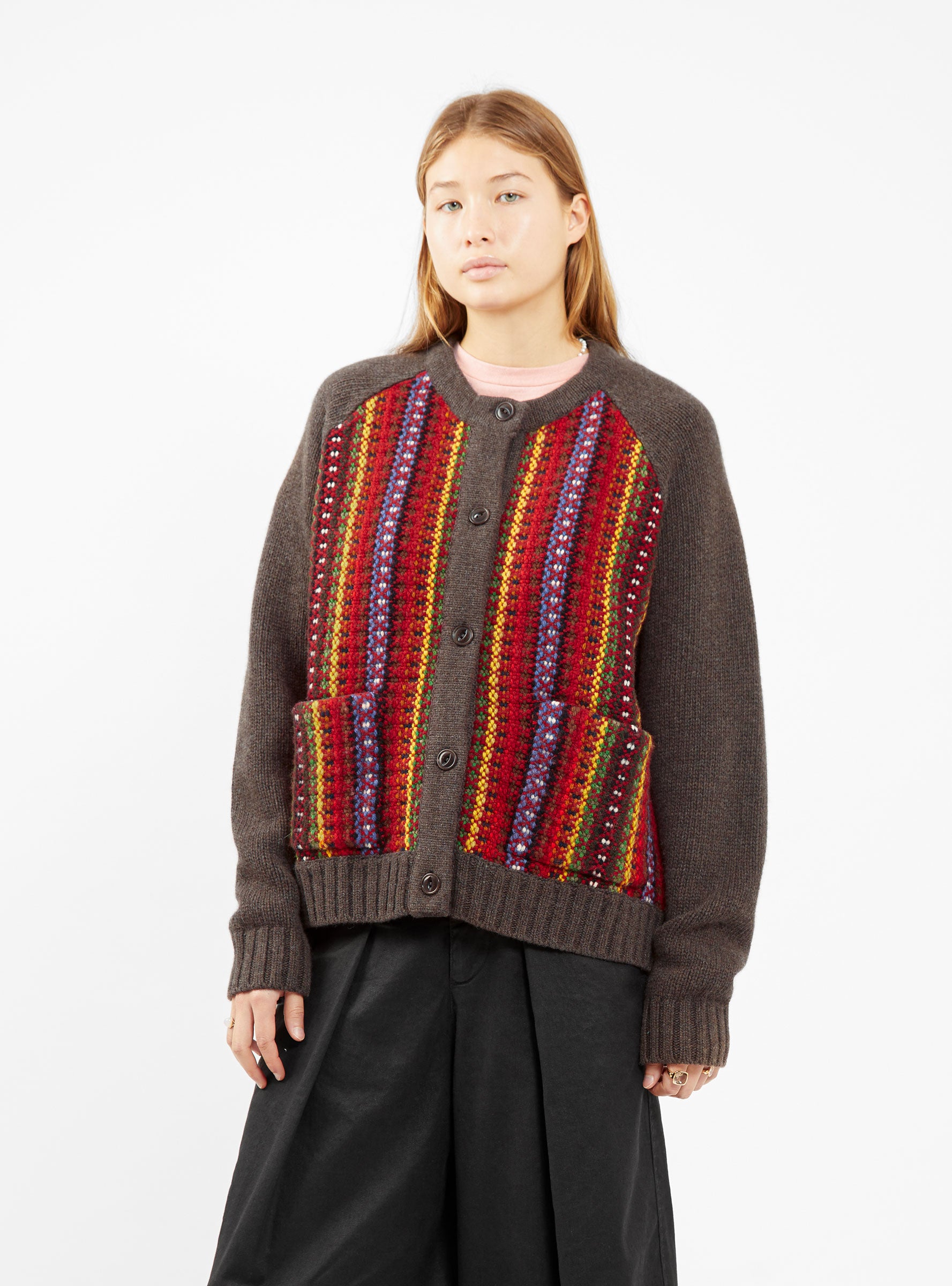  YMC Atomic Stripe Cardigan Multi