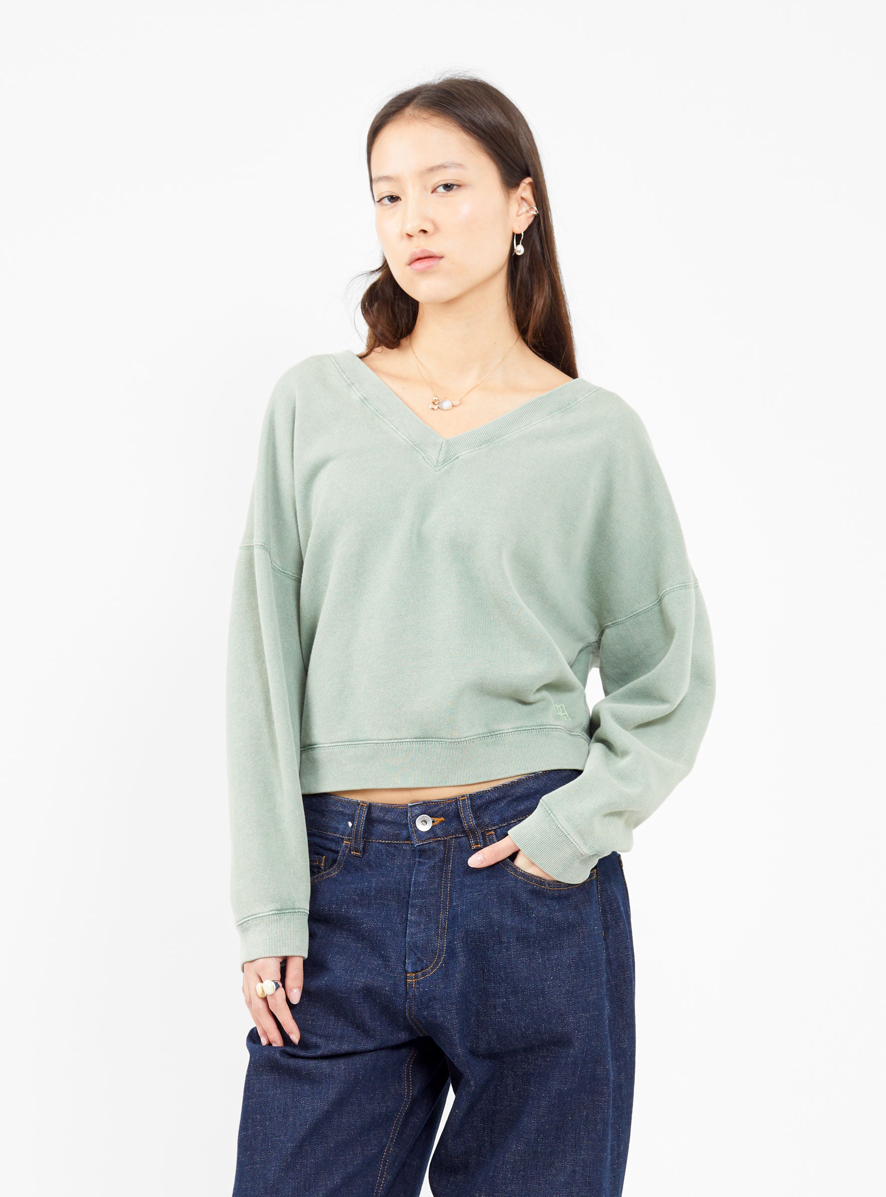  Bellerose Fellow Sweatshirt Eucalyptus