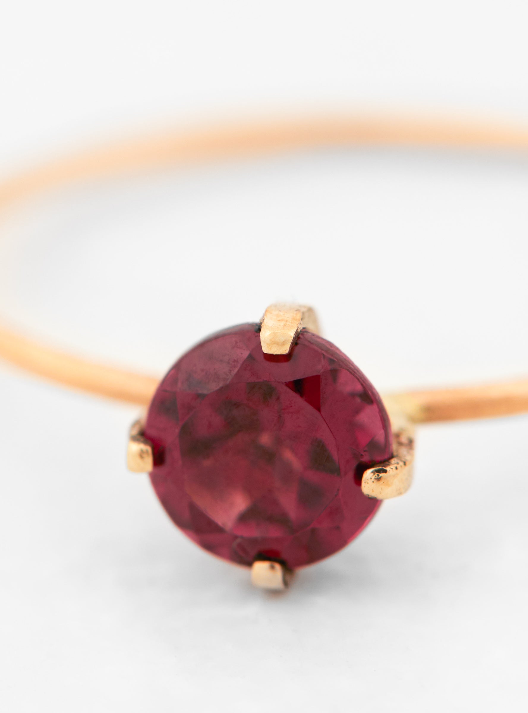  Helena Rohner Faceted Stone Garnet 18K Gold Ring - 52