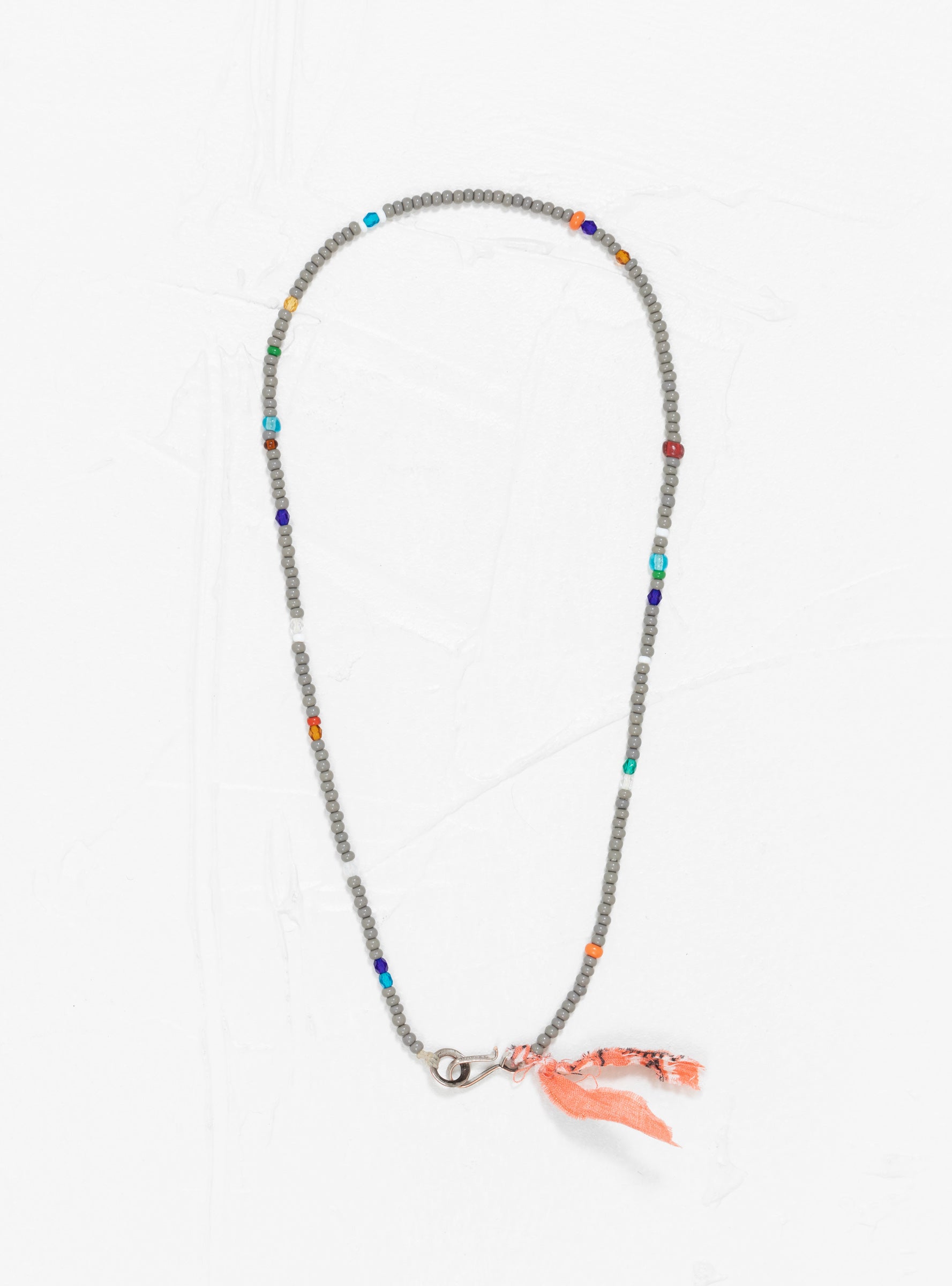  NORTH WORKS Venetian Bead & Bandana Necklace Grey