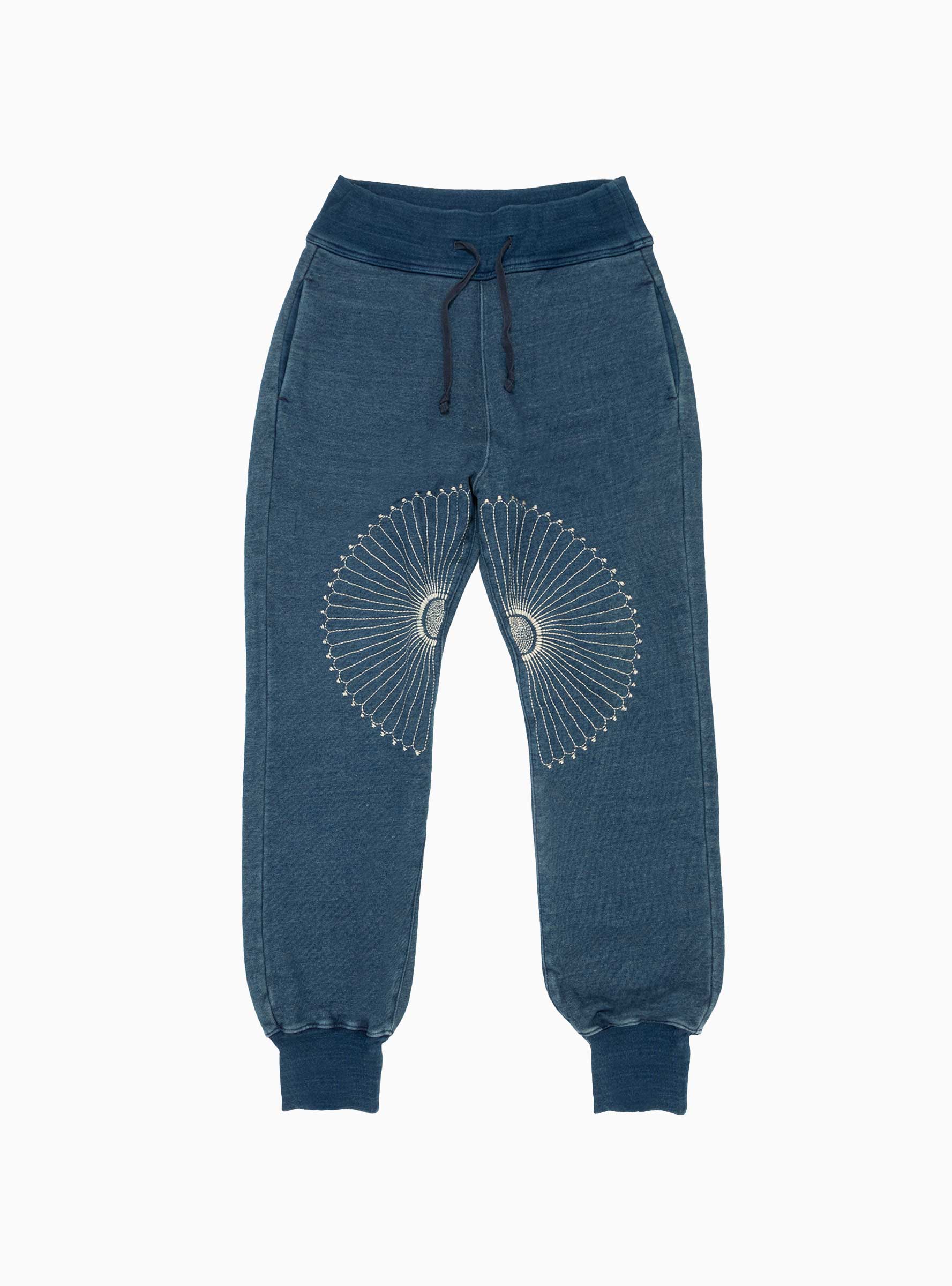  Kapital Kapital Indigo Cotton Fleece Sweatpants