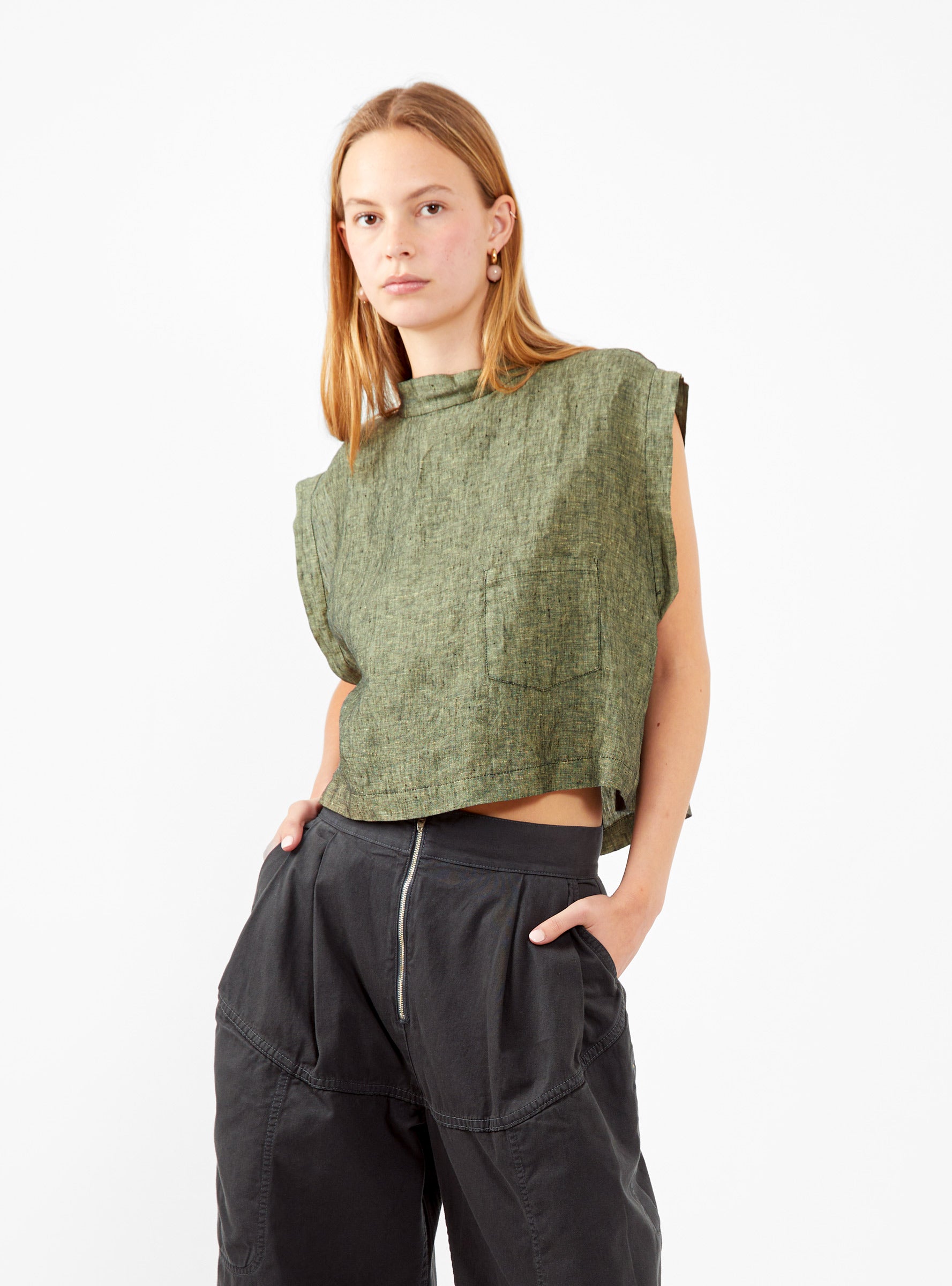  Rachel Comey Bacchus Top Pepper Green