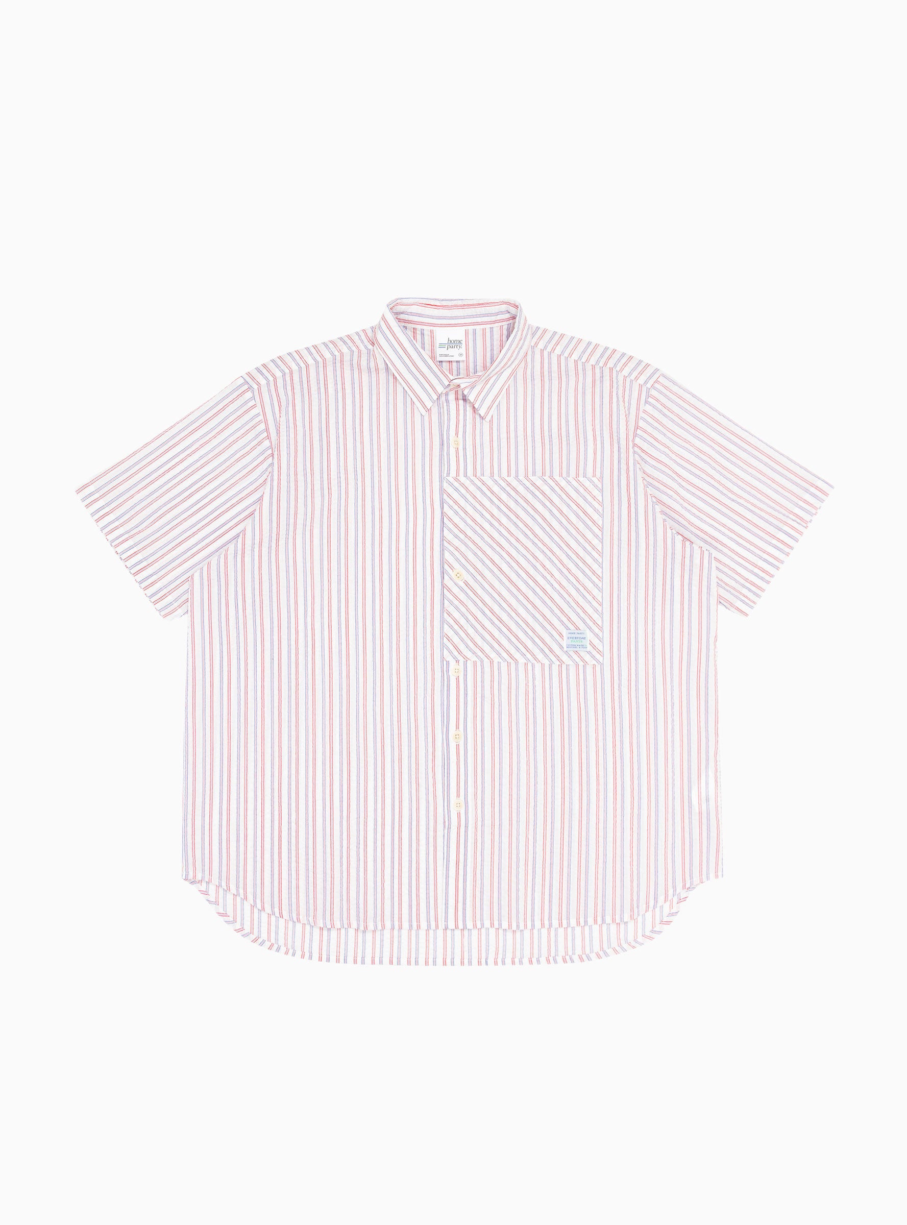  Home Party Shirt White Stripe - Size: XL