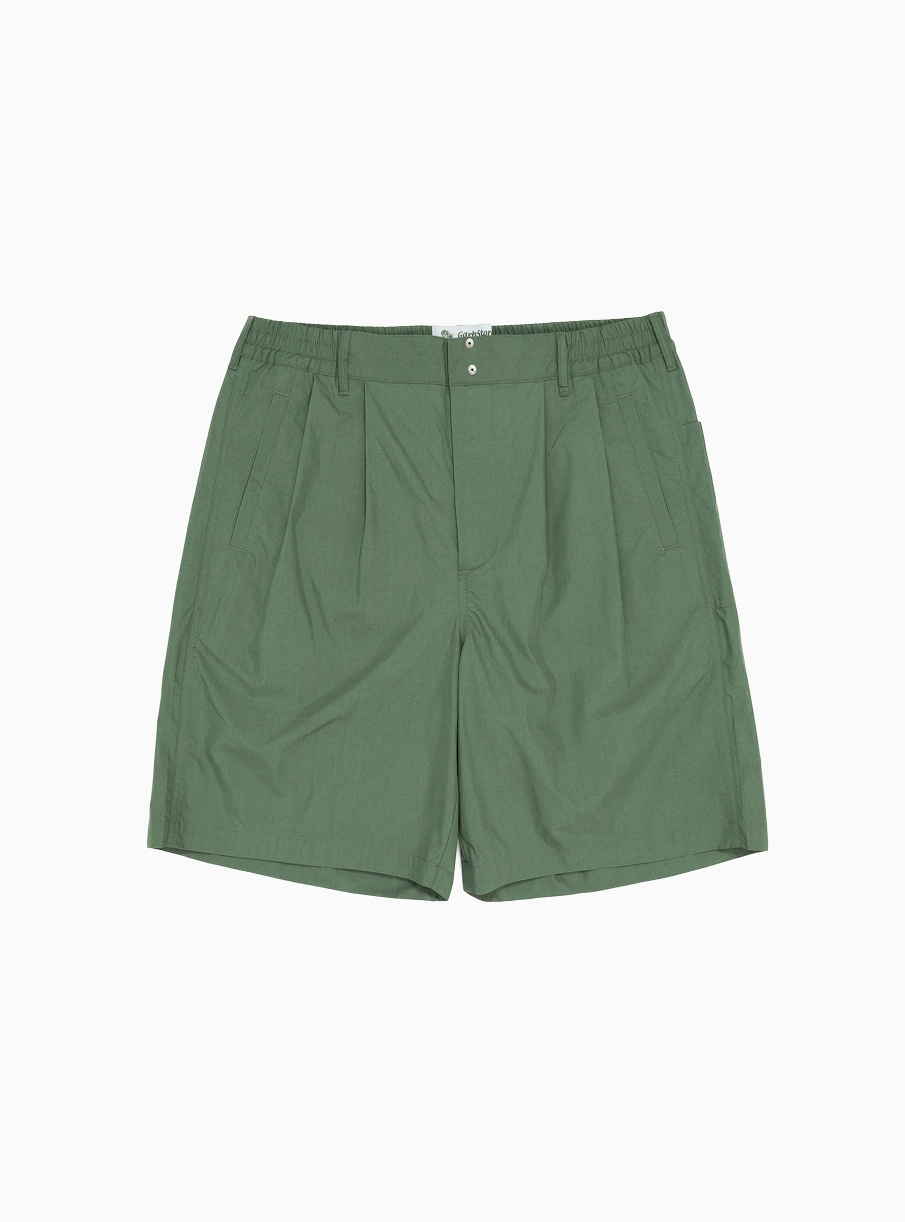  Garbstore Wide Easy Shorts Cedar Green - Size: Medium