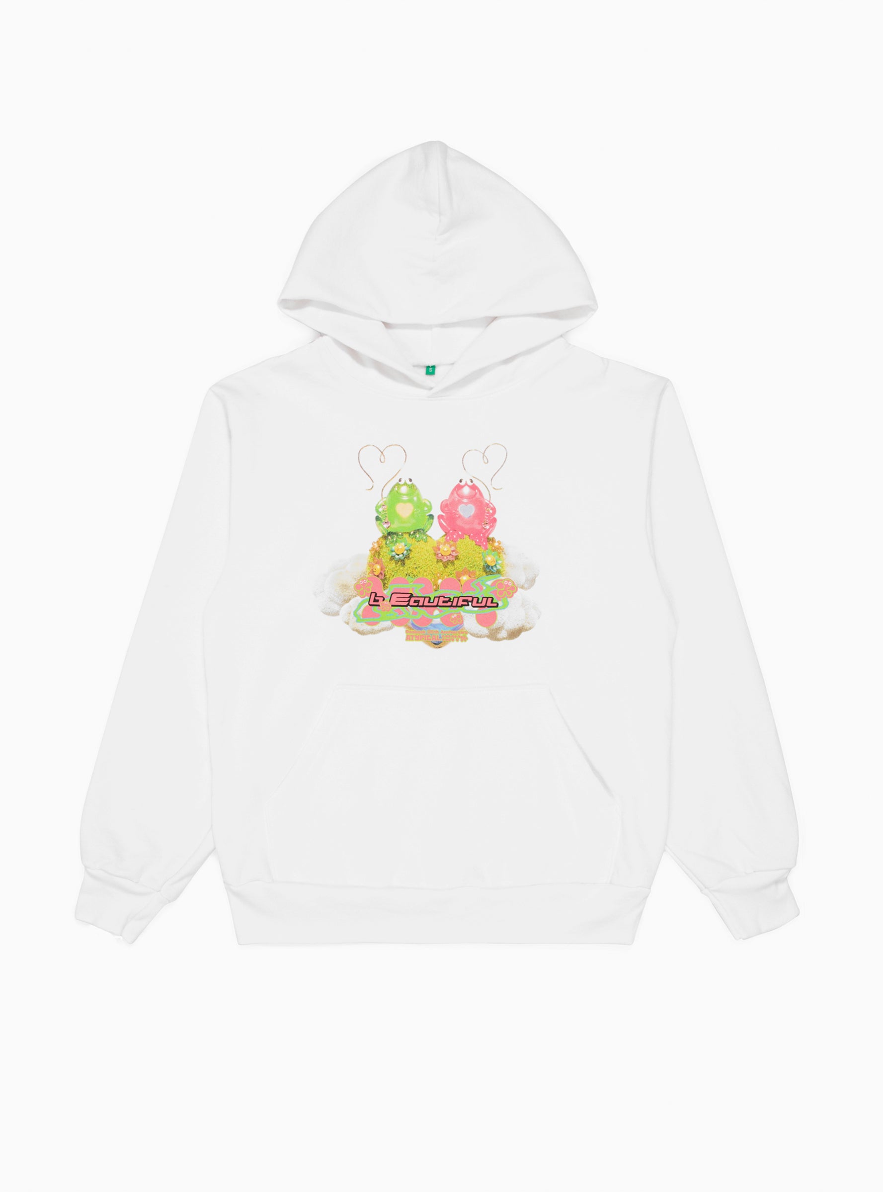  b. Eautiful Forgflog Hoodie White