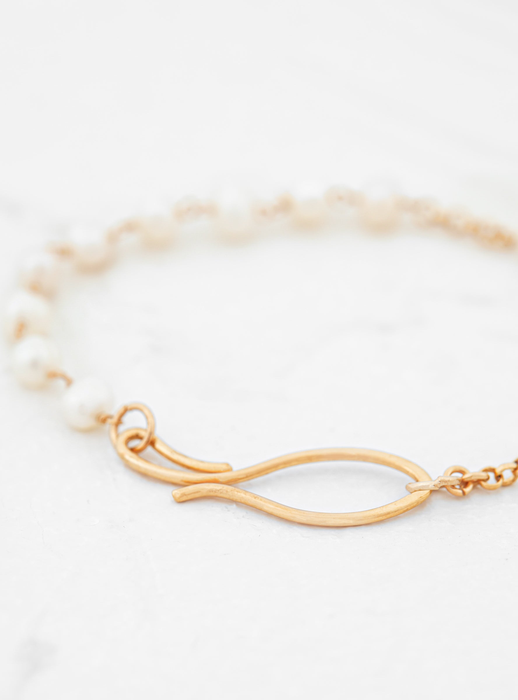  Helena Rohner x Steve Mono Pearl Gold Plated Bracelet