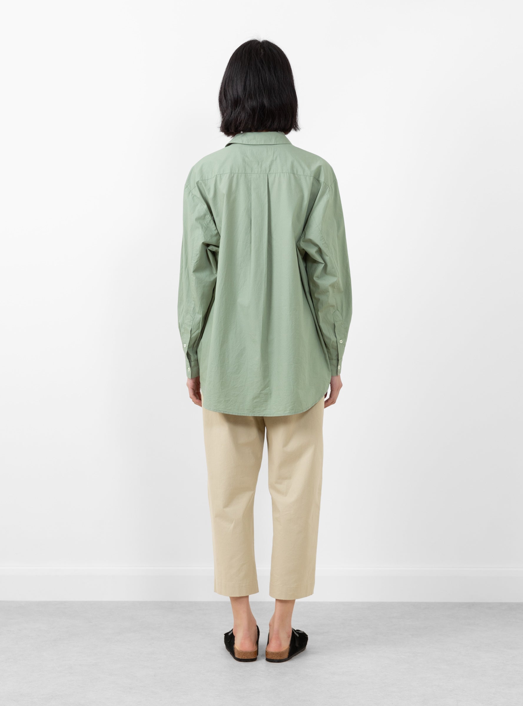  Skall Studio Edgar Shirt Dusty Green - Size: Small