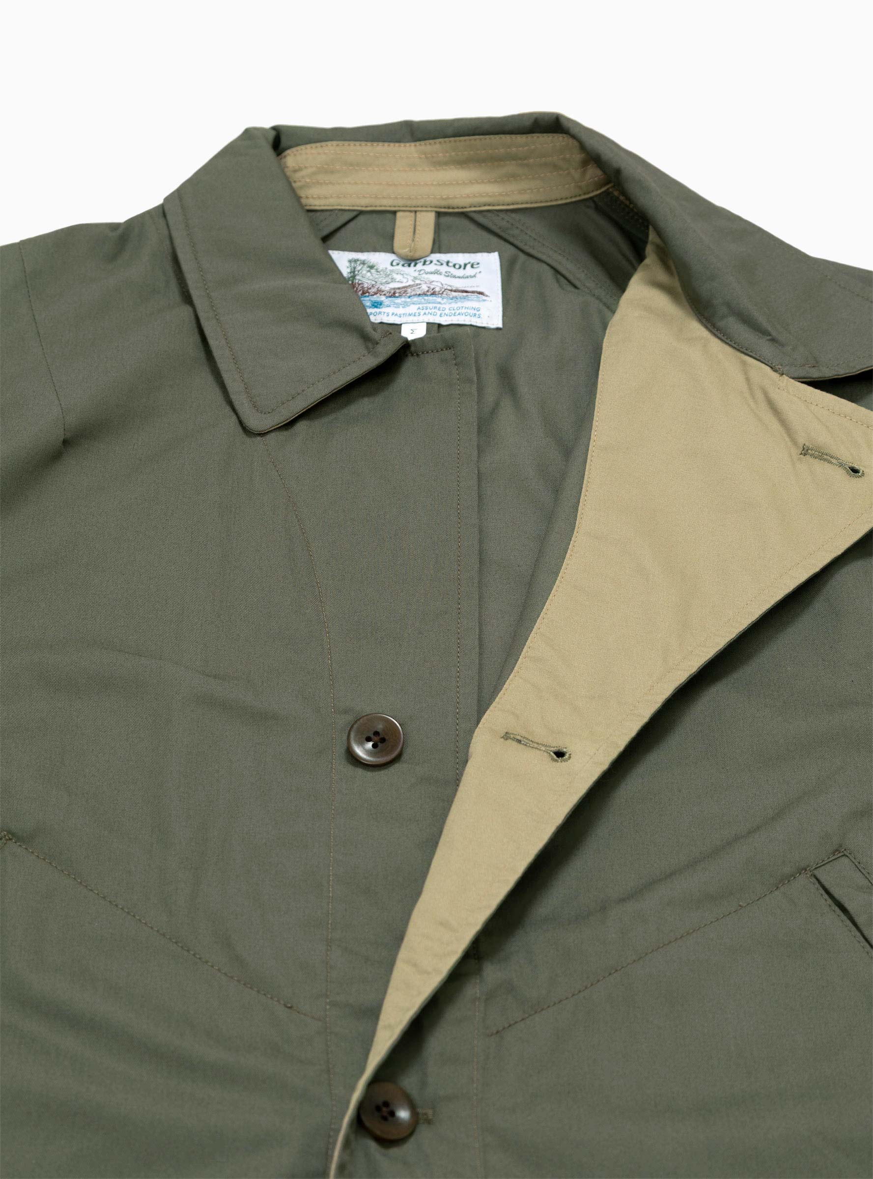  Garbstore Angler Jacket Olive - Size: Large