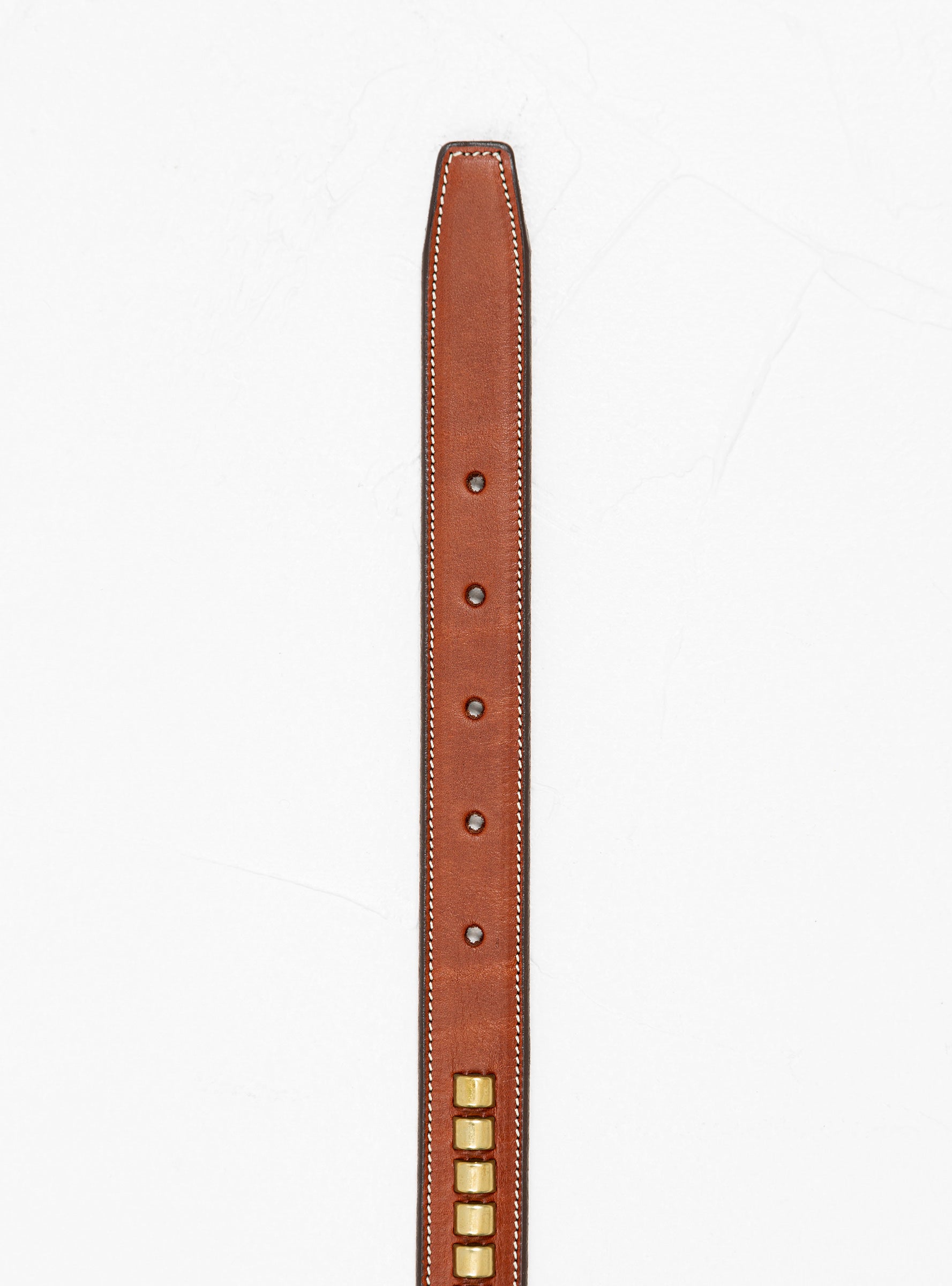  Tory Leather Clincher Belt Oakbark Brown & Brass - 40"