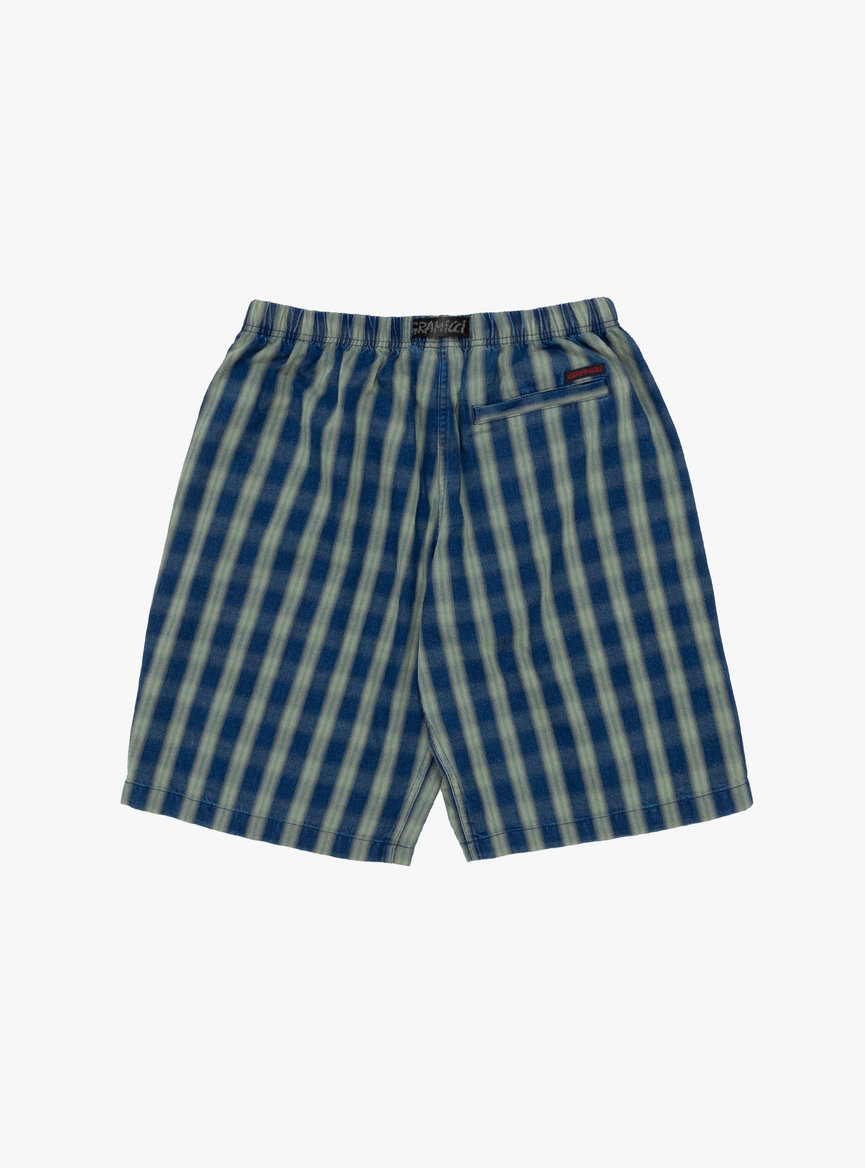 Gramicci Gramicci O. G. Shadow Plaid Jam Short Blue - Size: XL