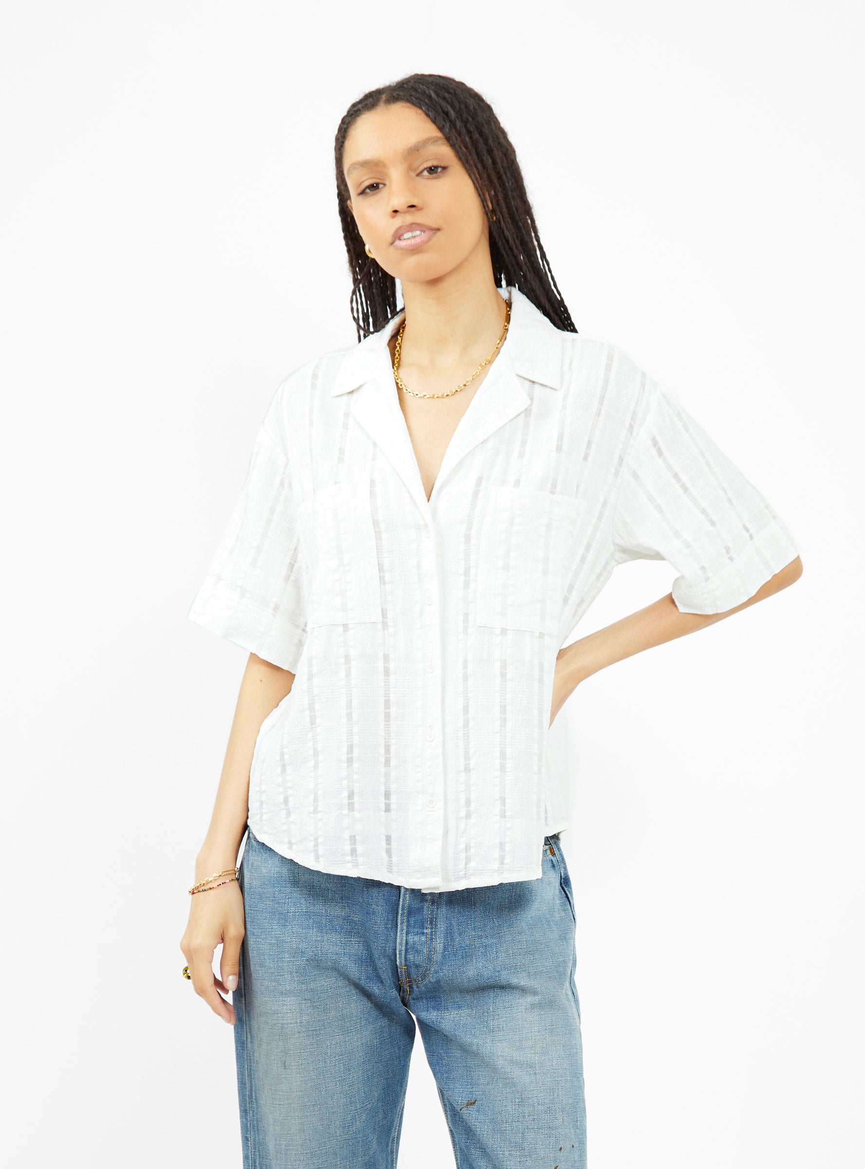  Apiece Apart Valenti Shirt Cream