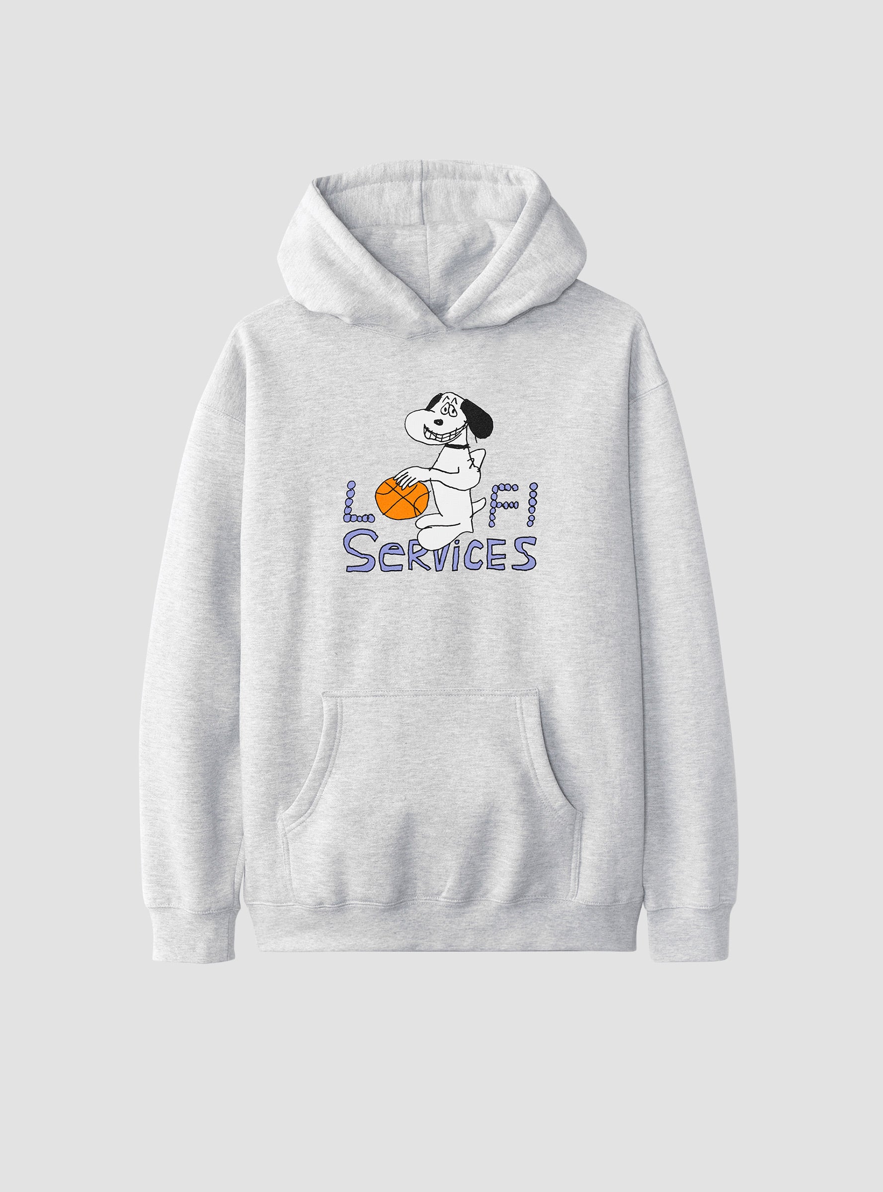  Lo-Fi Services Pullover Hoodie Heather Grey