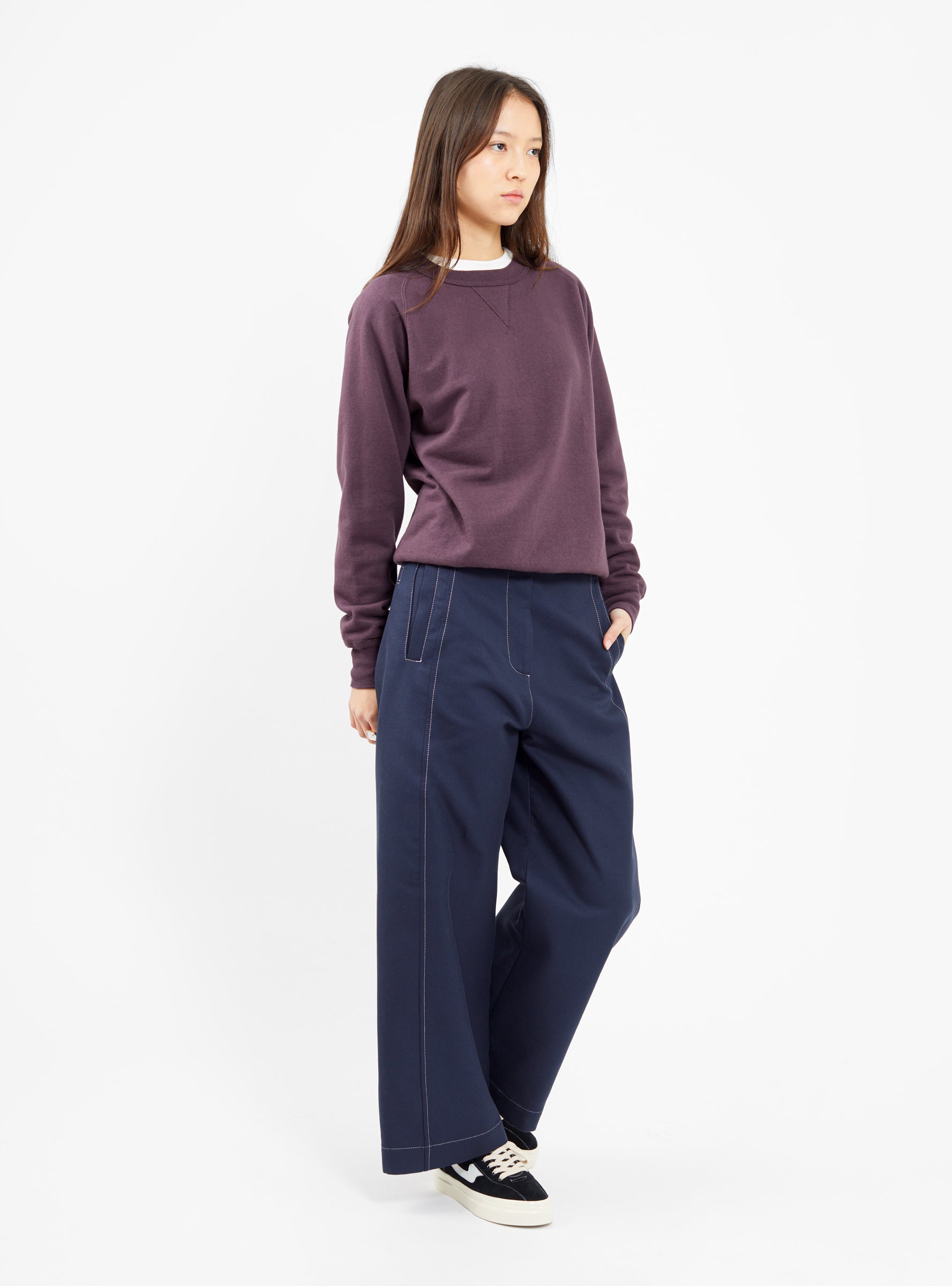  Sunray Sportswear Poli'Ahu Crew Neck Sweatshirt - Plum Perfect