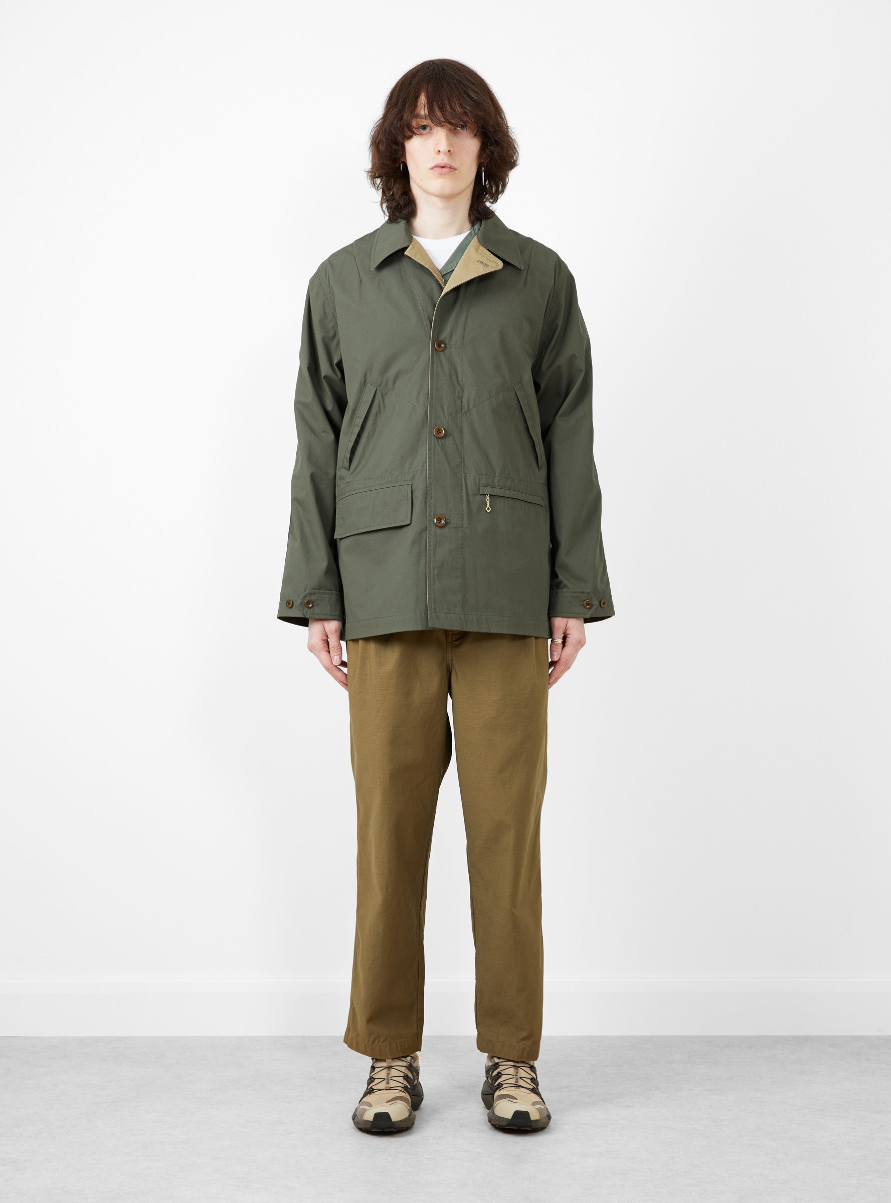  Garbstore Angler Jacket Olive - Size: Medium