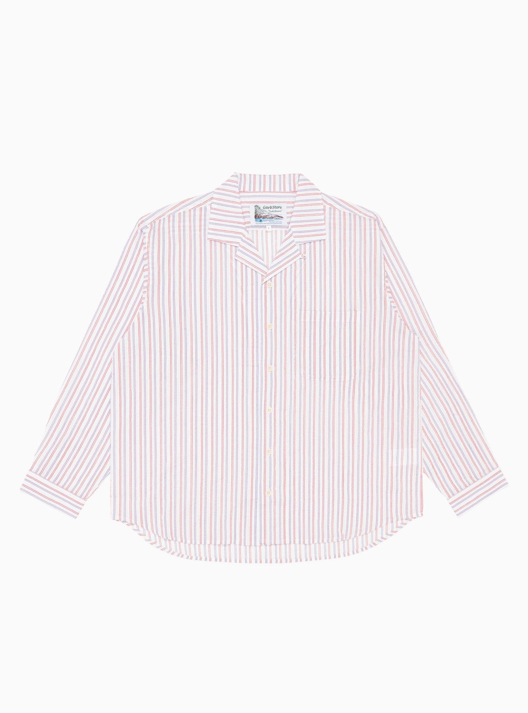  Garbstore Kabana Shirt White Stripe