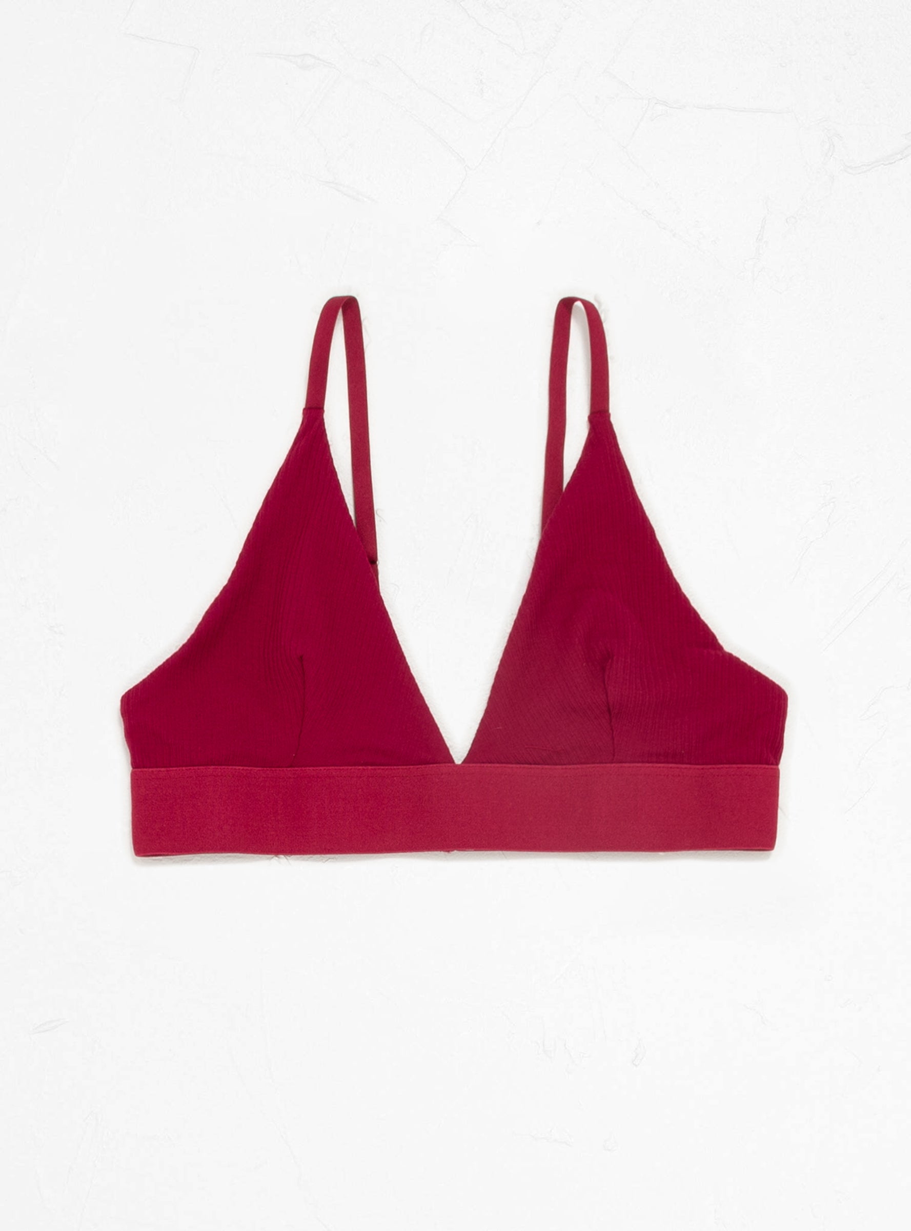  Baserange Triangle Bra Burned Red - Size: Medium