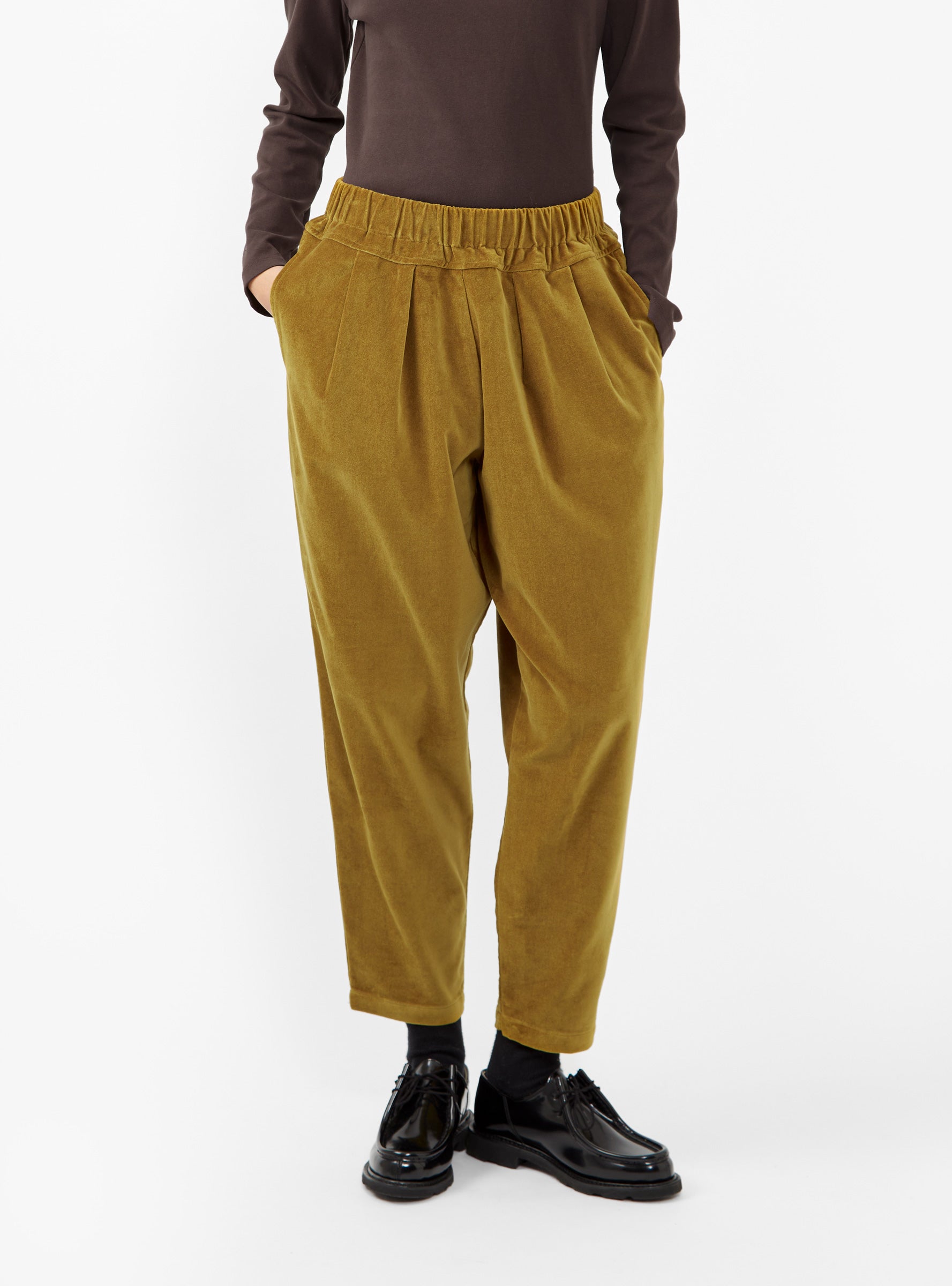  Black Crane Carpenter Trousers Olive