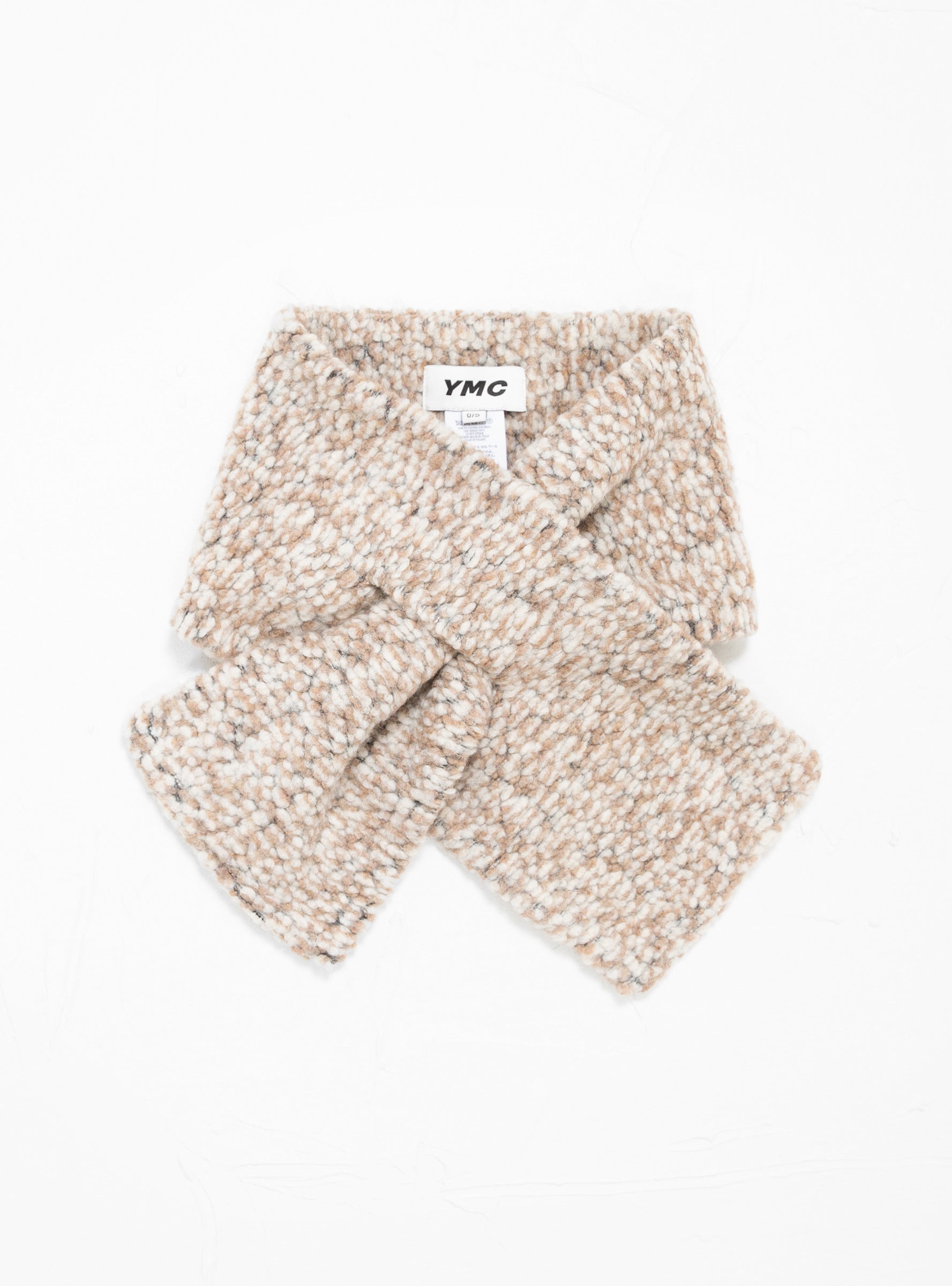  YMC Slot Scarf Beige Marl