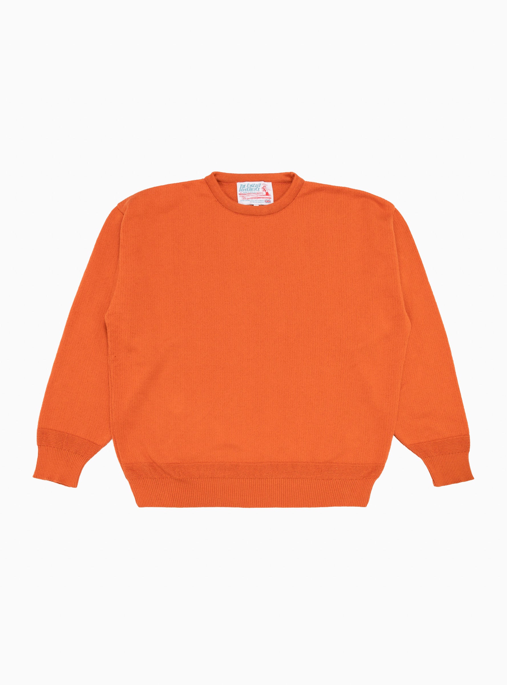  The English Difference Kendrew Crew Jumper Orange