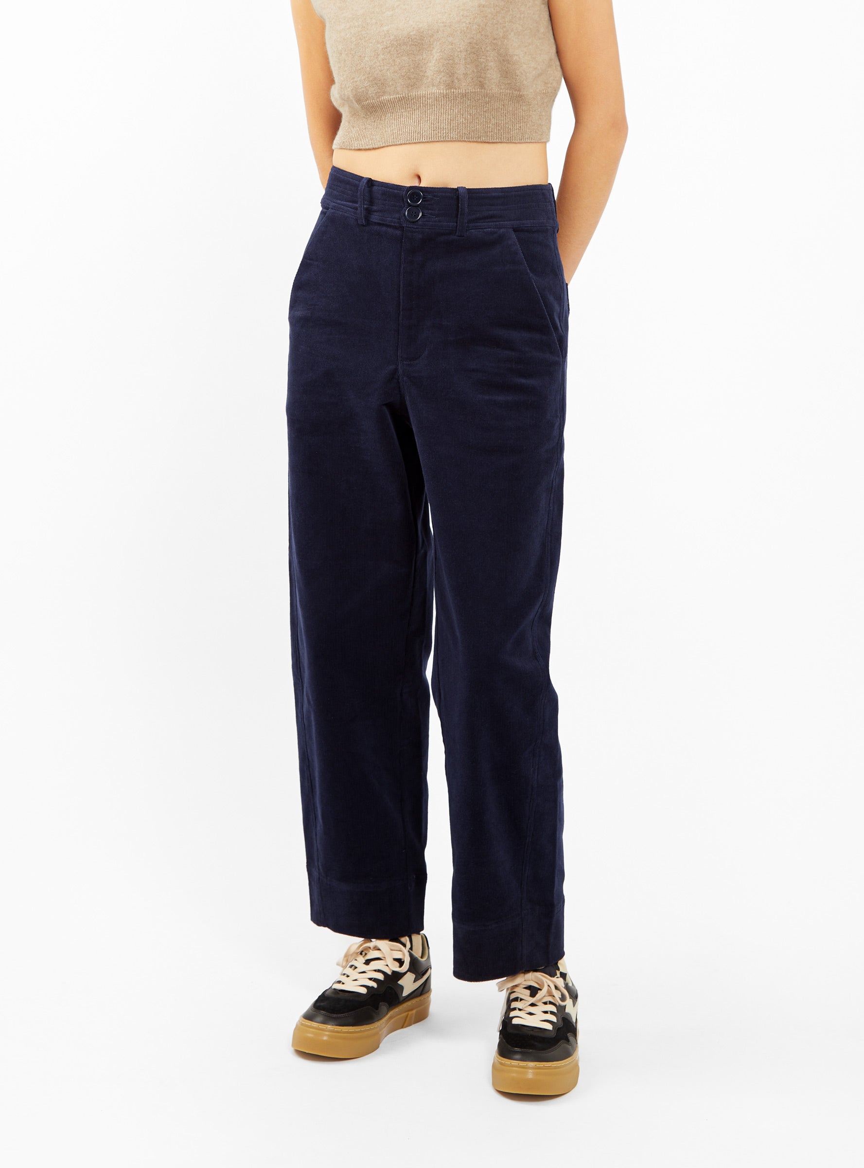  Apiece Apart Mia Barrel Trousers Midnight Blue