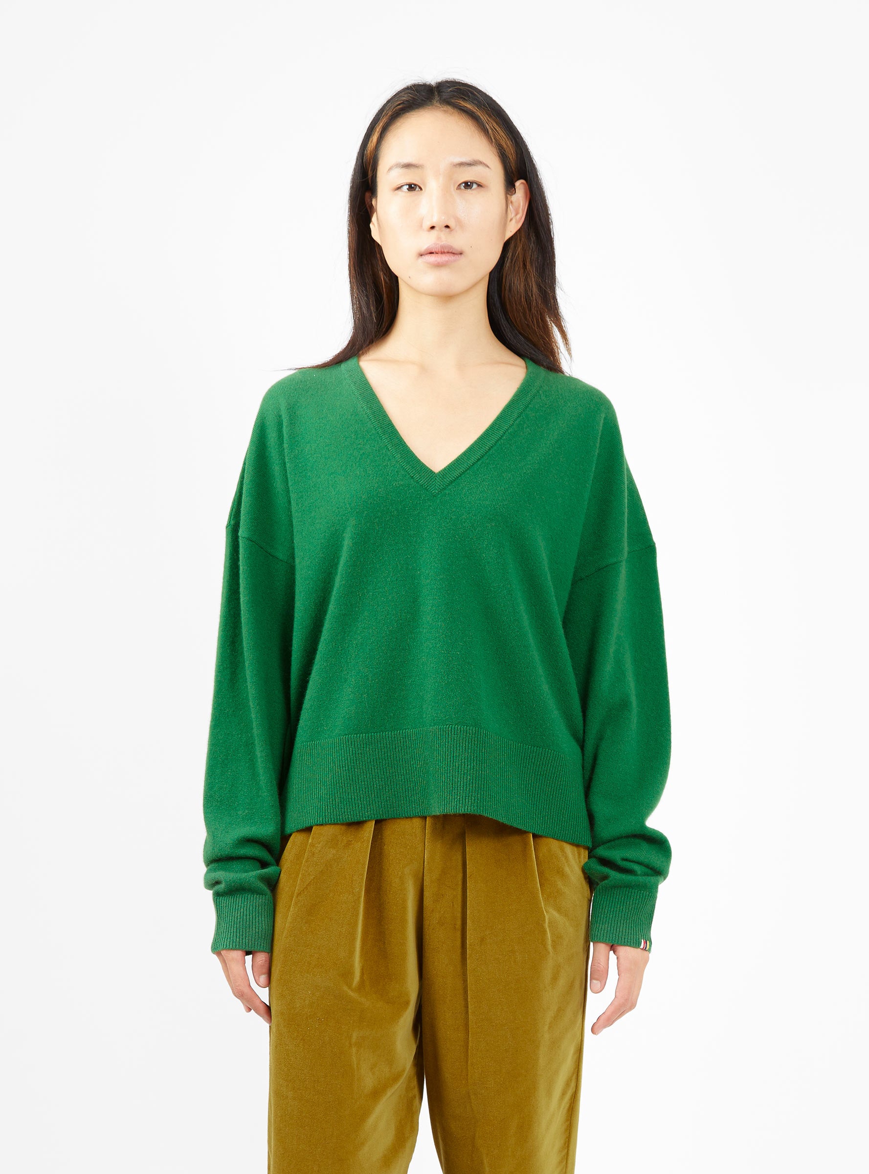  Extreme Cashmere N°224 Clash Sweater Weed Green