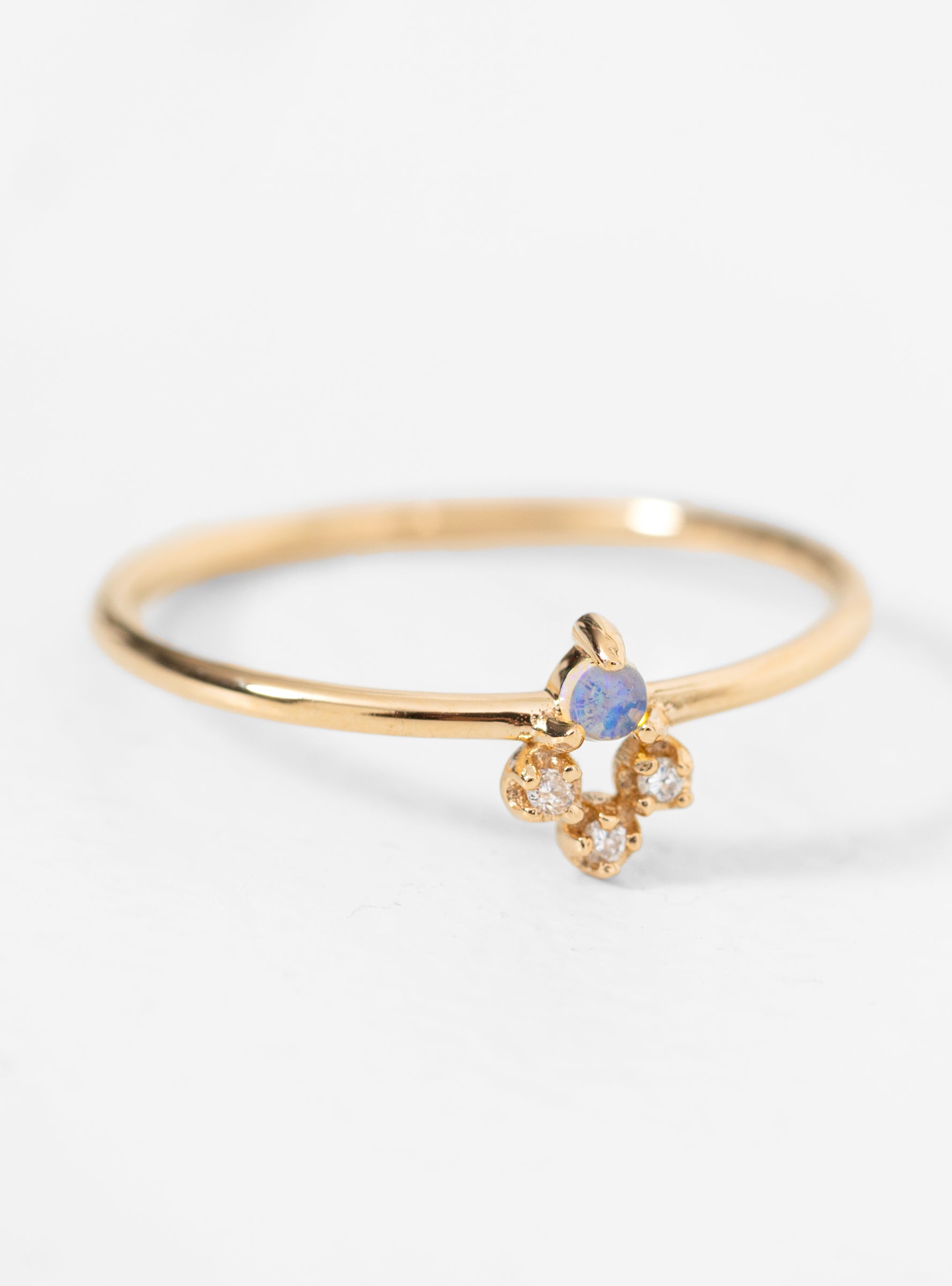  Wwake Posy Gold Ring - US 6