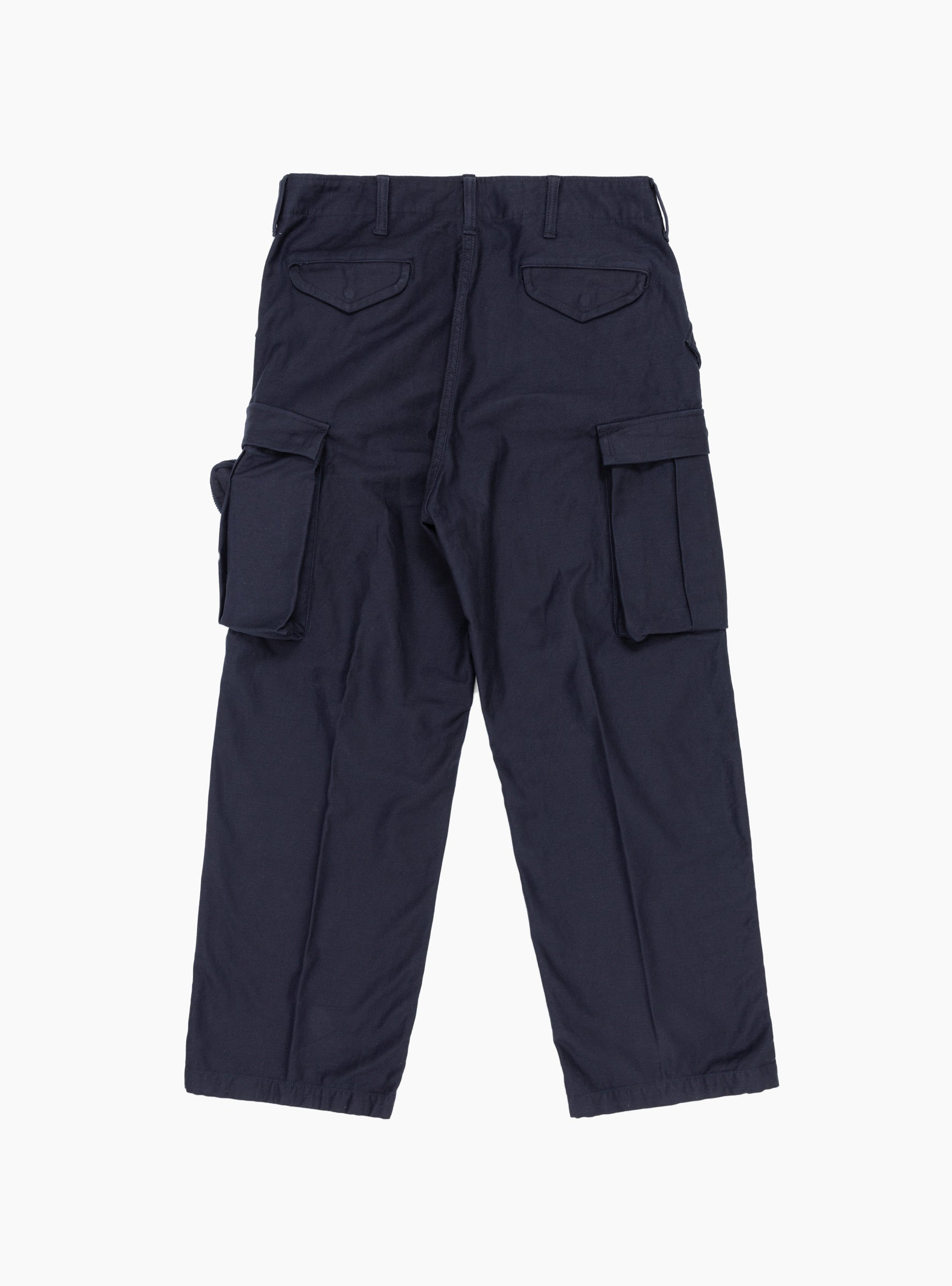  TOGA VIRILIS Cotton Cargo Trousers Navy - Size: Large