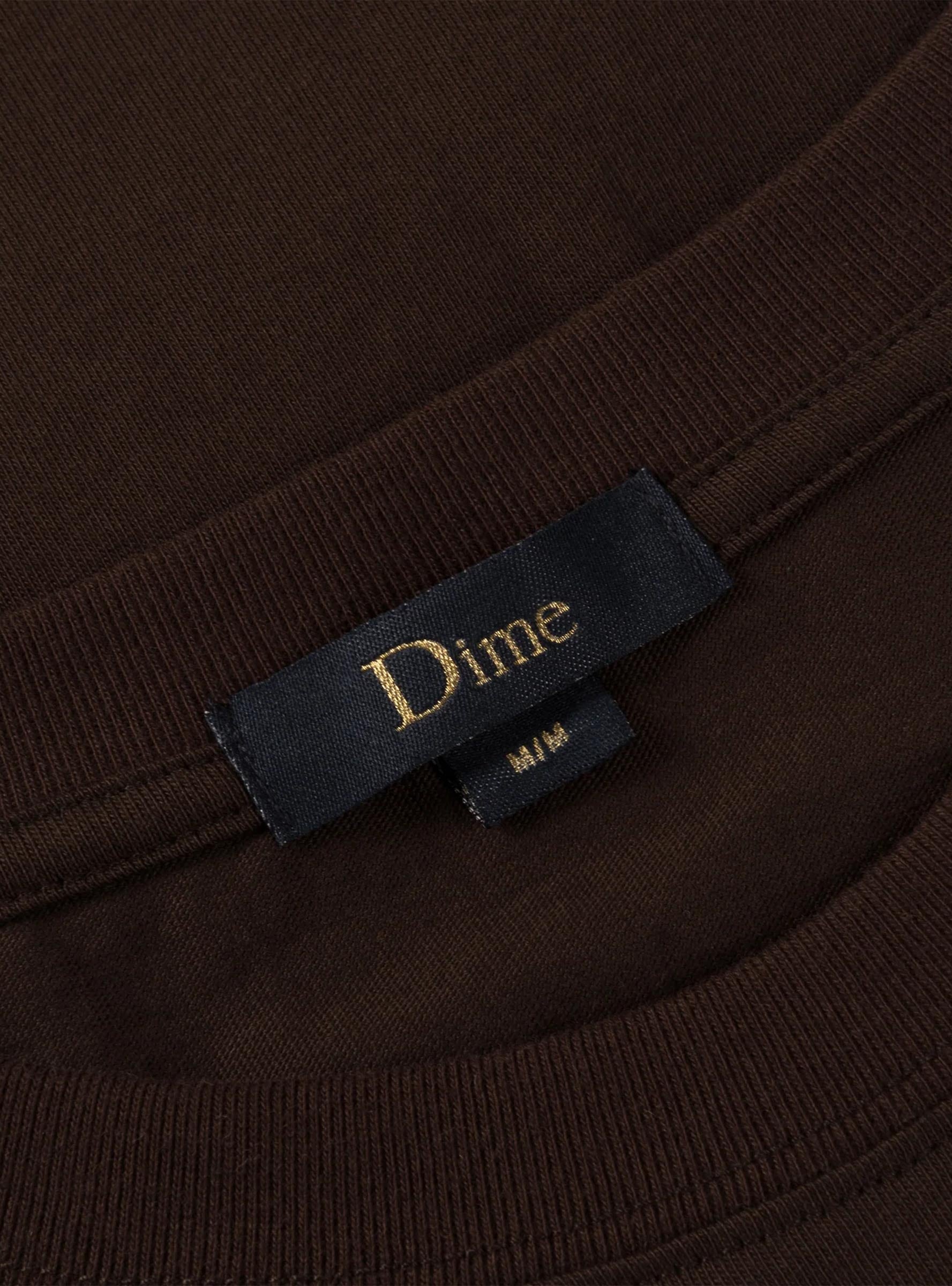  Dime ISO T-shirt Deep Brown - Size: Small