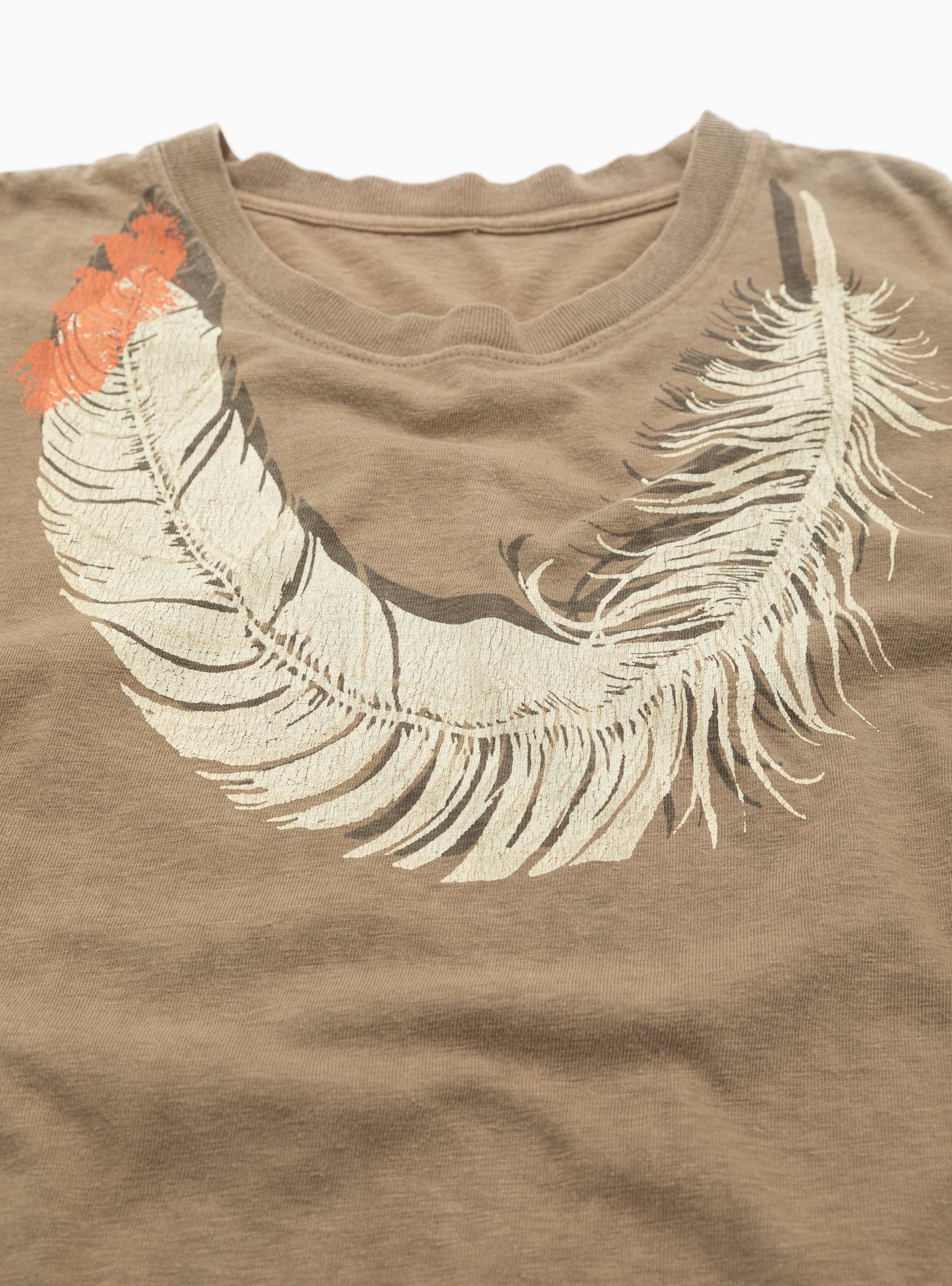  Kapital Feather Print T-shirt - Size: Small