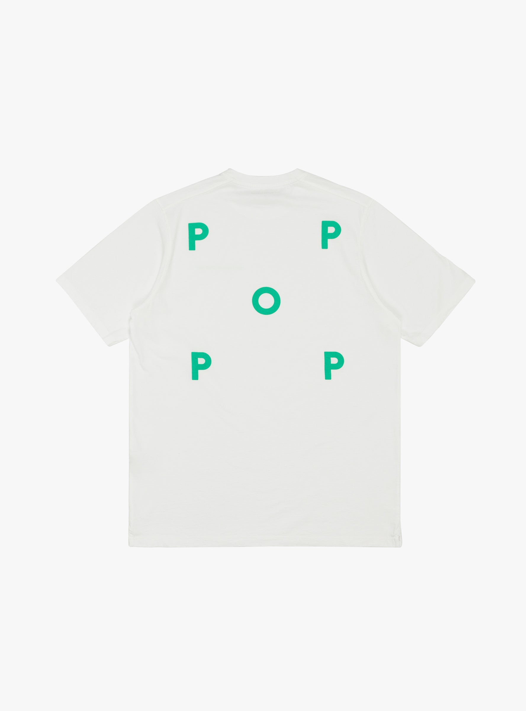 Pop Trading Company Pop Trading Company Logo T-shirt White & Green - Size: Medium