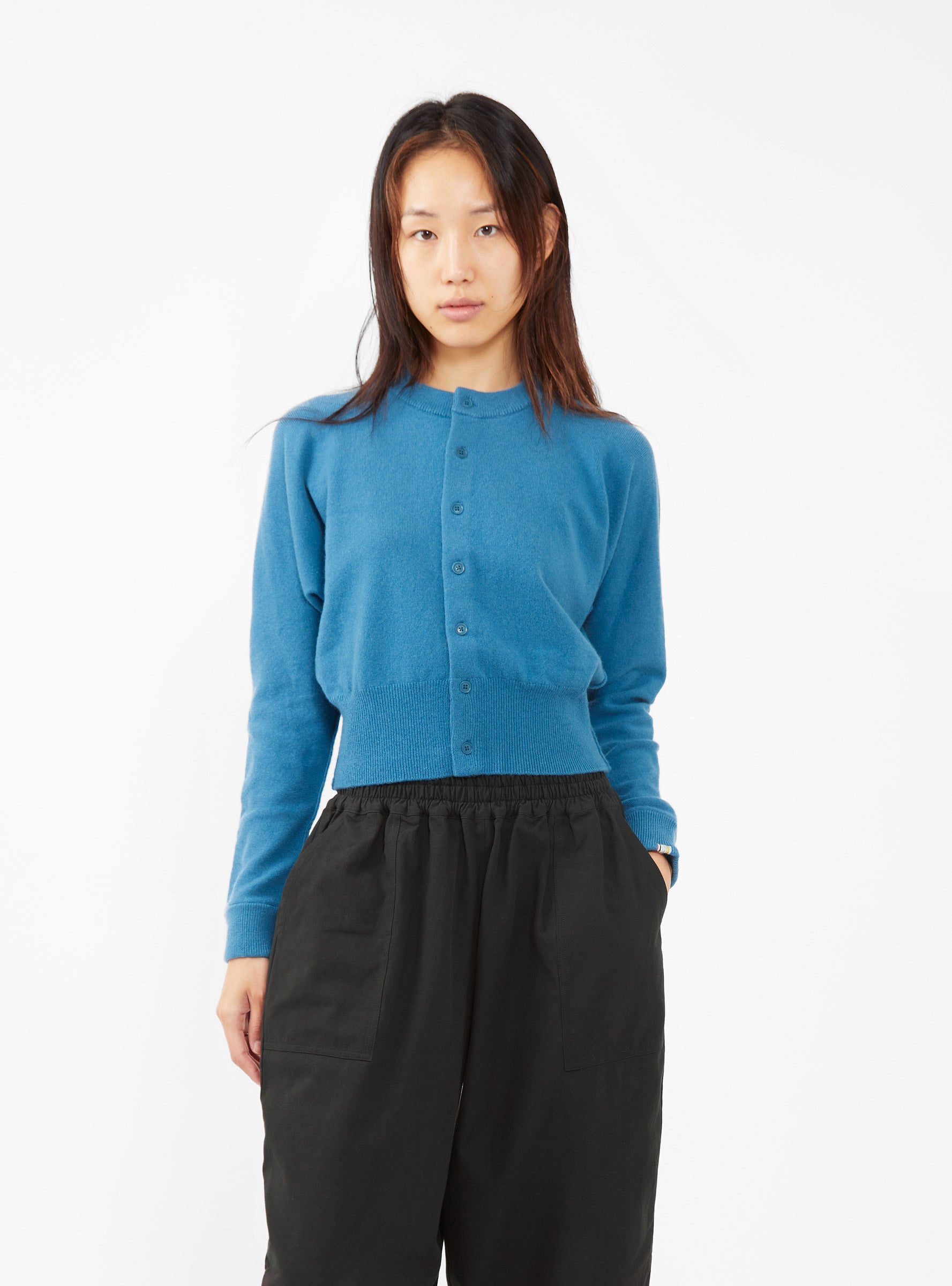  Extreme Cashmere No.257 Blouson Cardigan Agua Blue