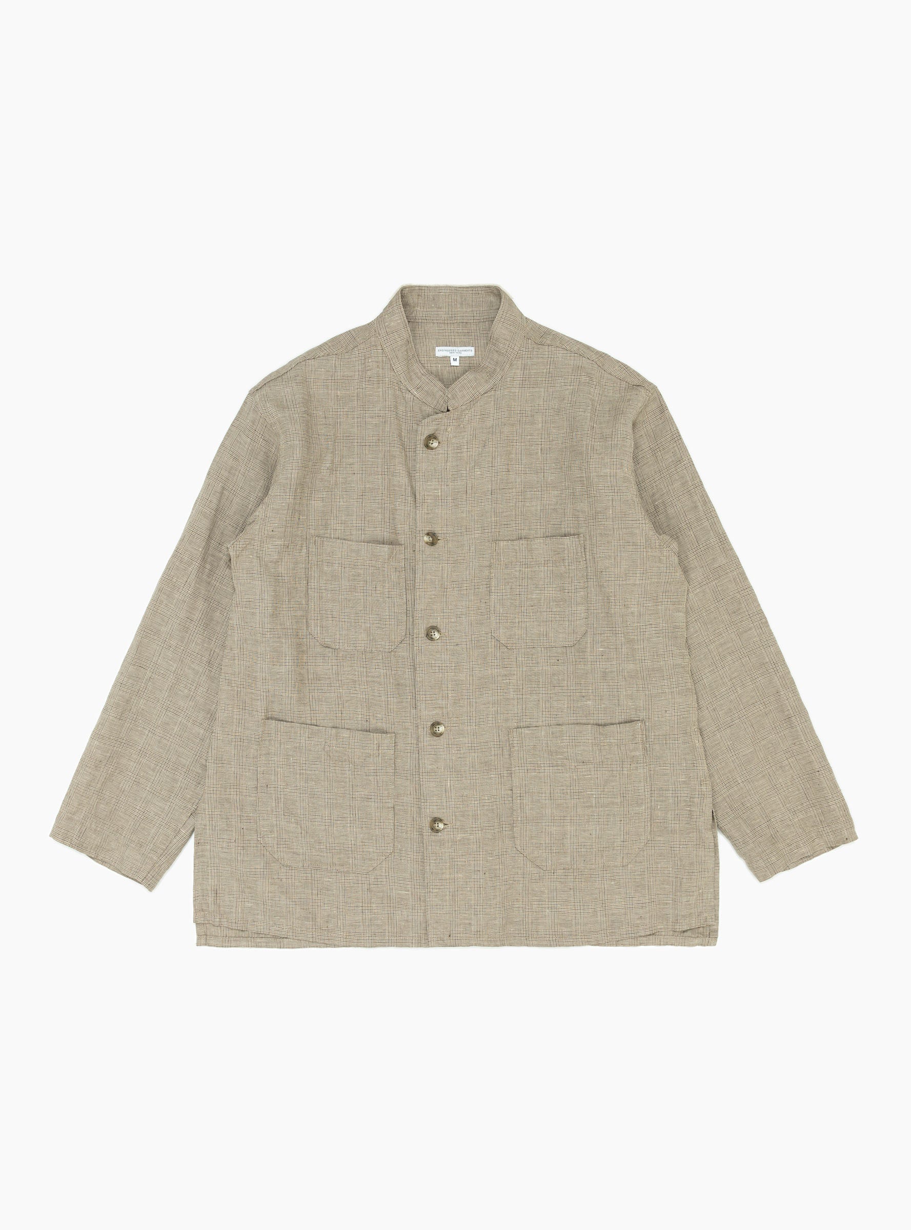 engineered garments Engineered Garments Dayton Shirt Beige Glen Plaid - Size: XL