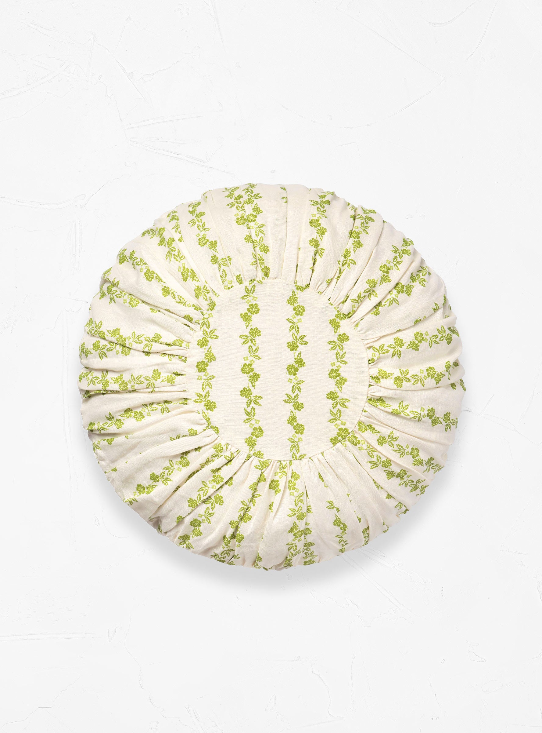  Projektityyny Seppele Round Cushion White & Peridot Green