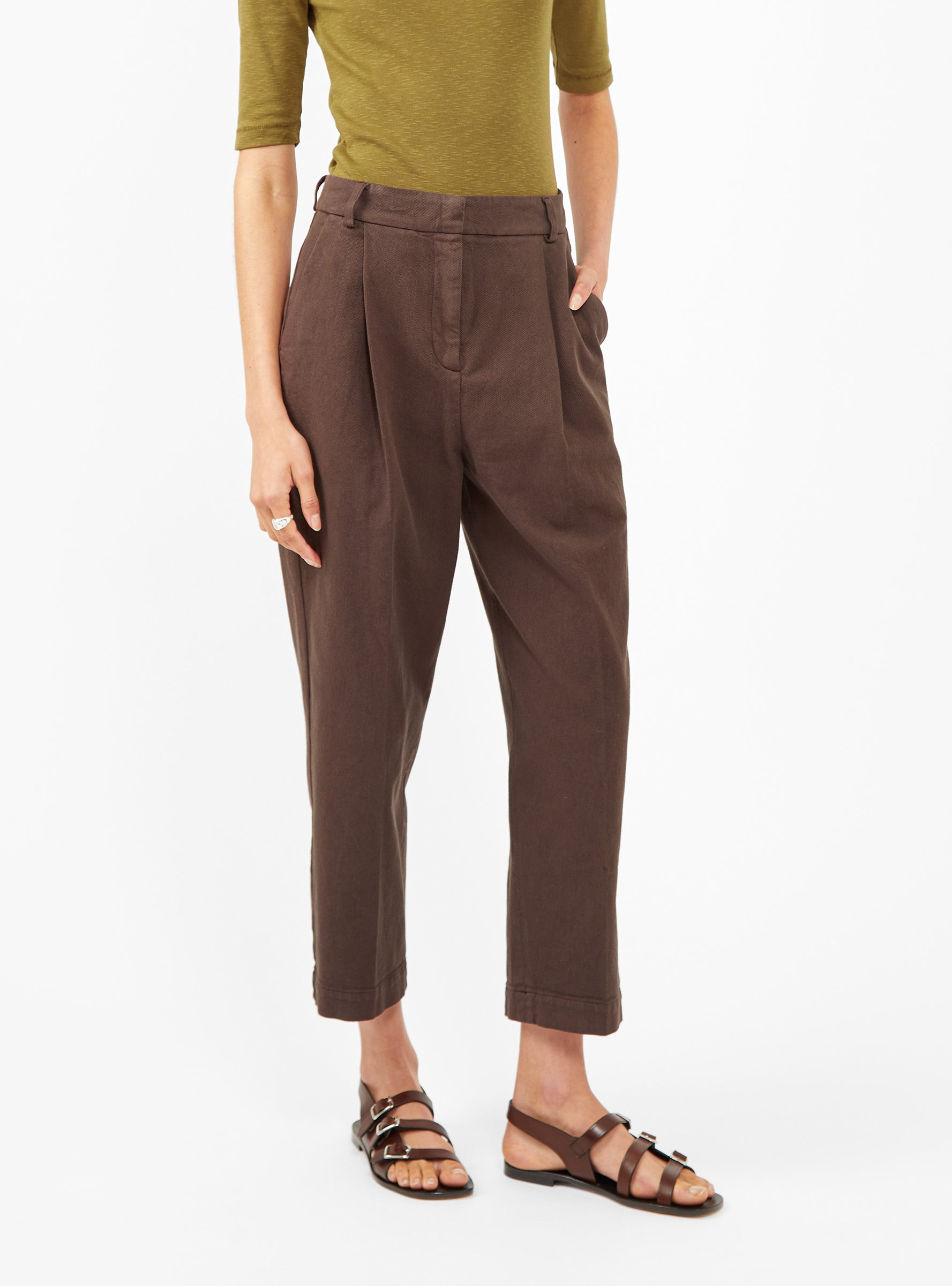  YMC Market Trousers Brown