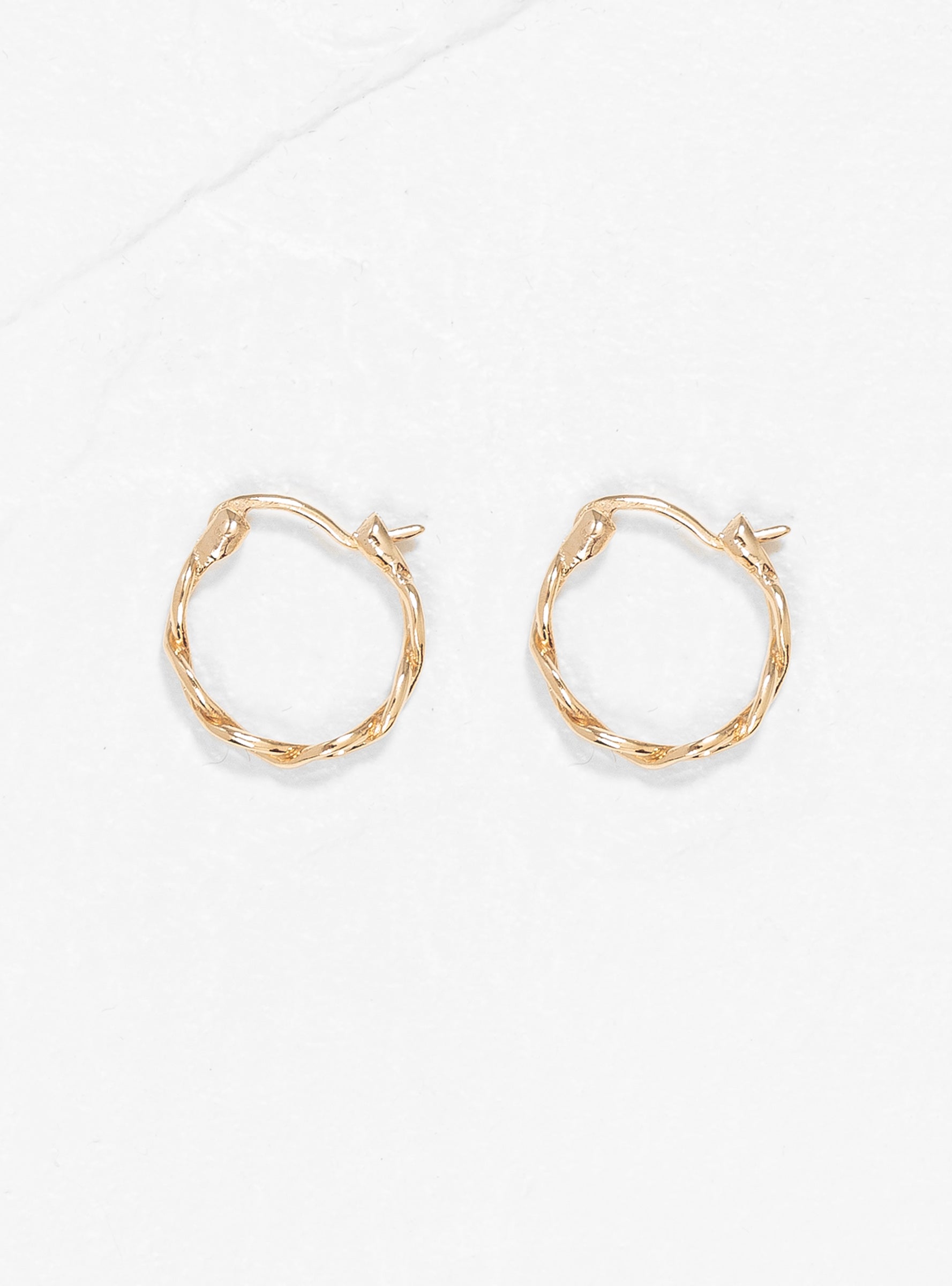  Helena Rohner Small Braided Hoop Earrings Gold