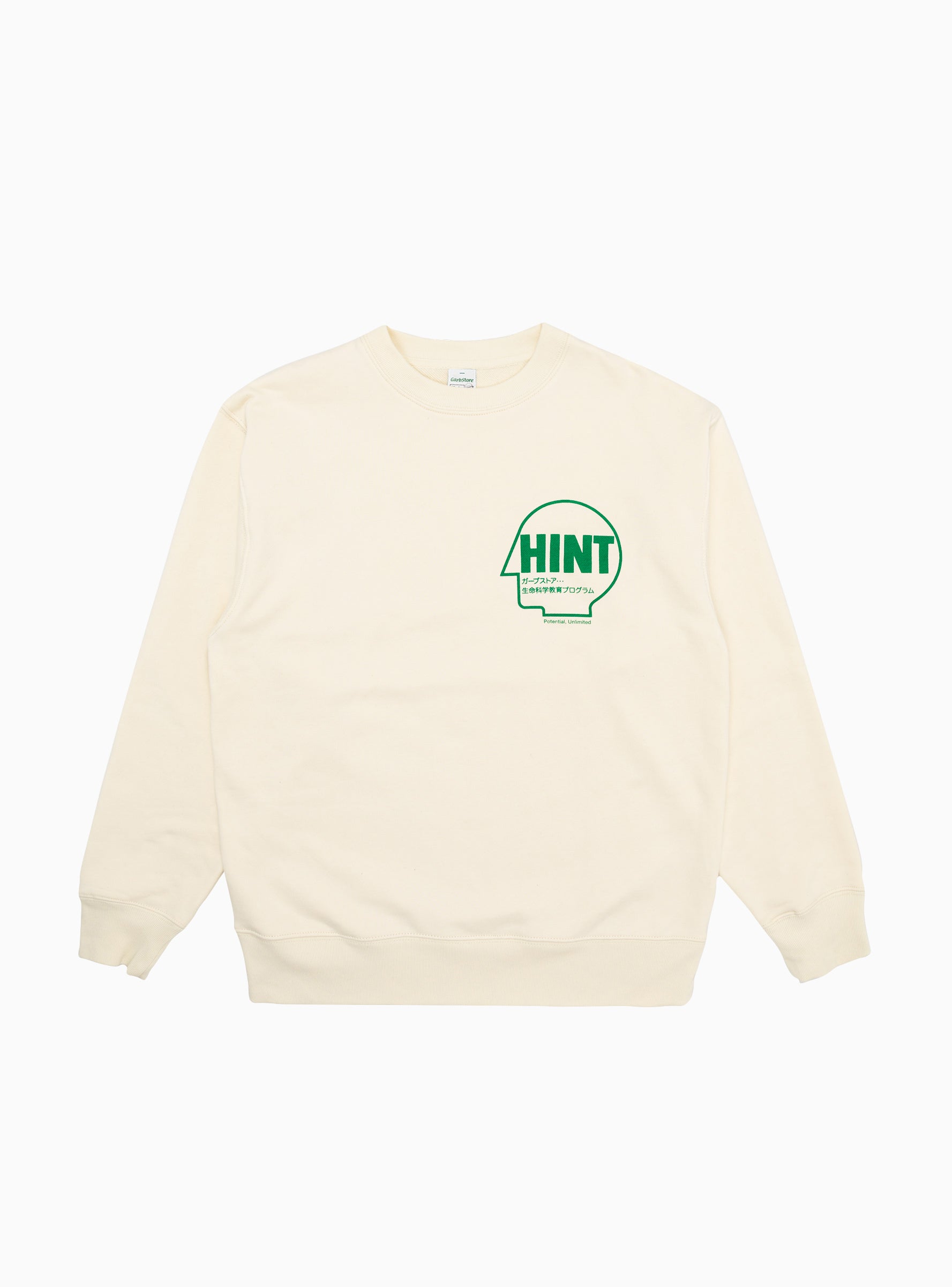  Garbstore Hint Sweatshirt Ecru