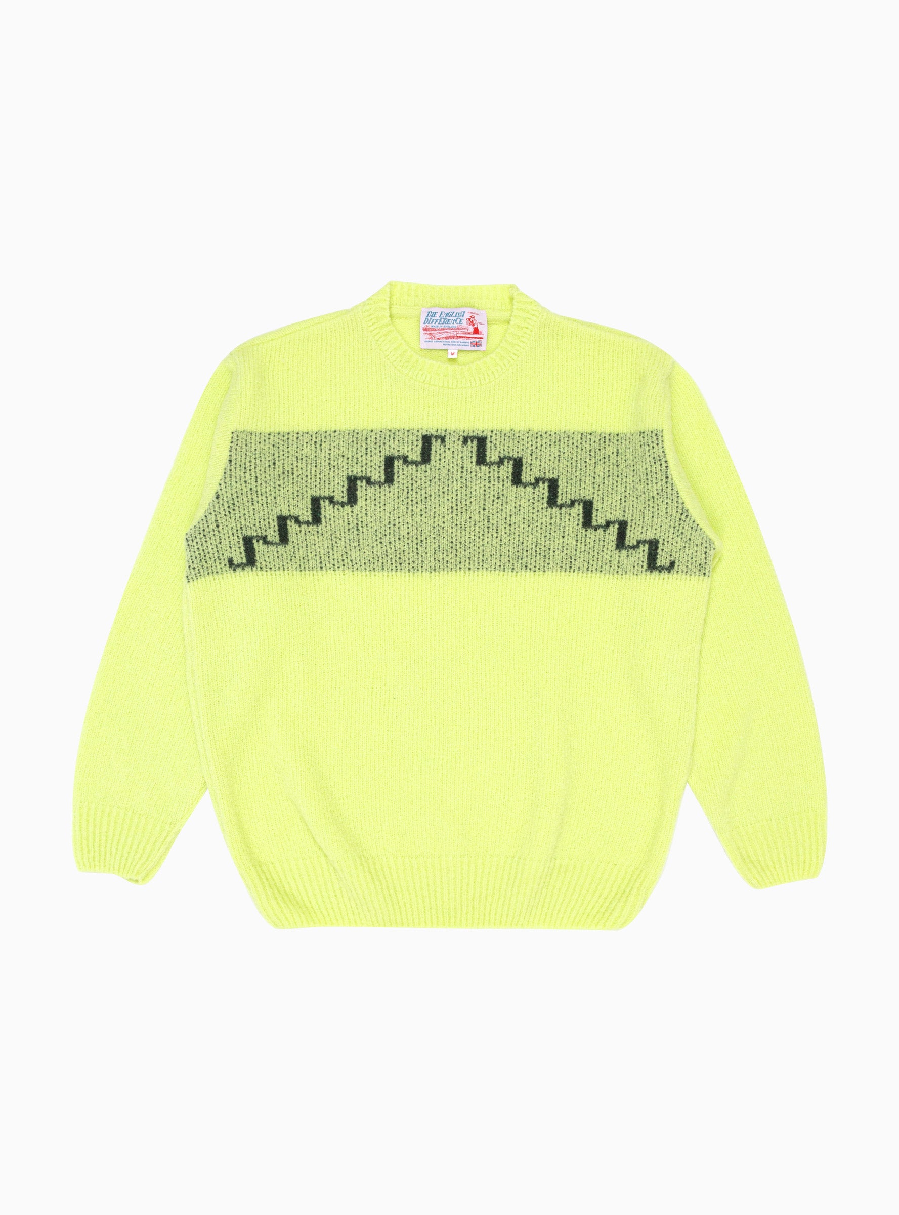  The English Difference Step Boucle Sweater Lime Green