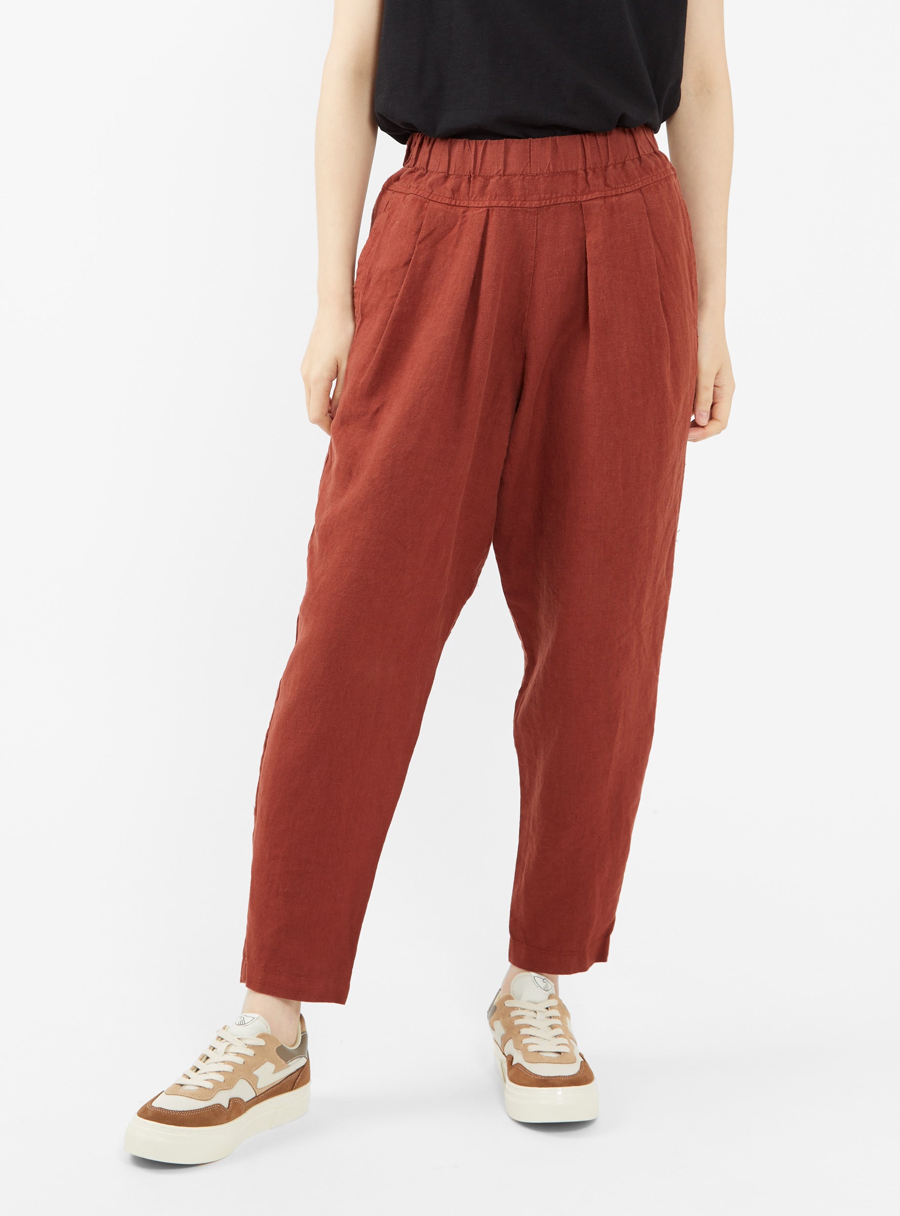  Black Crane Carpenter Trousers Brick Red